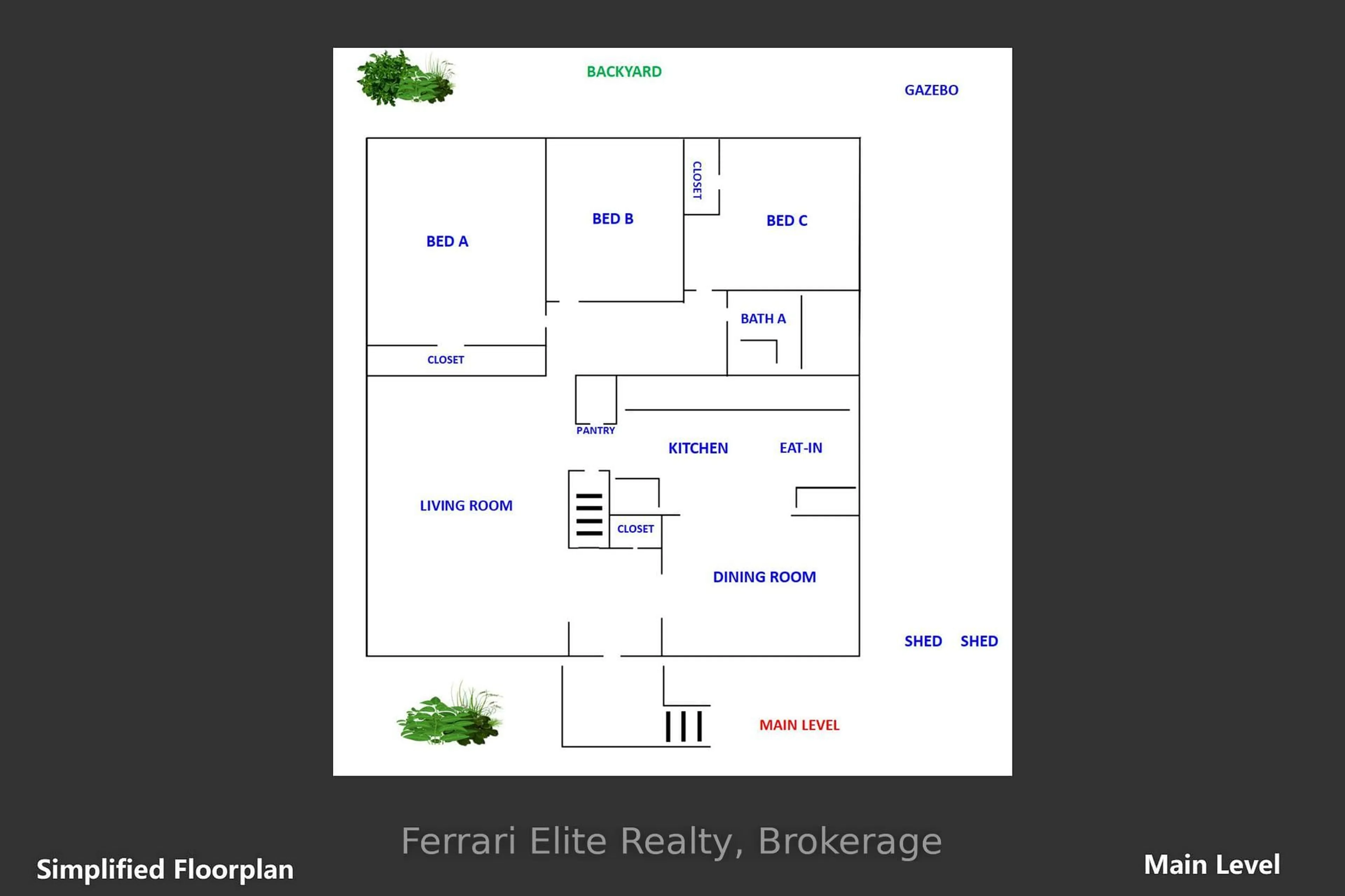 Floor plan for 73 Farley Cres, Toronto Ontario M9R 2A5