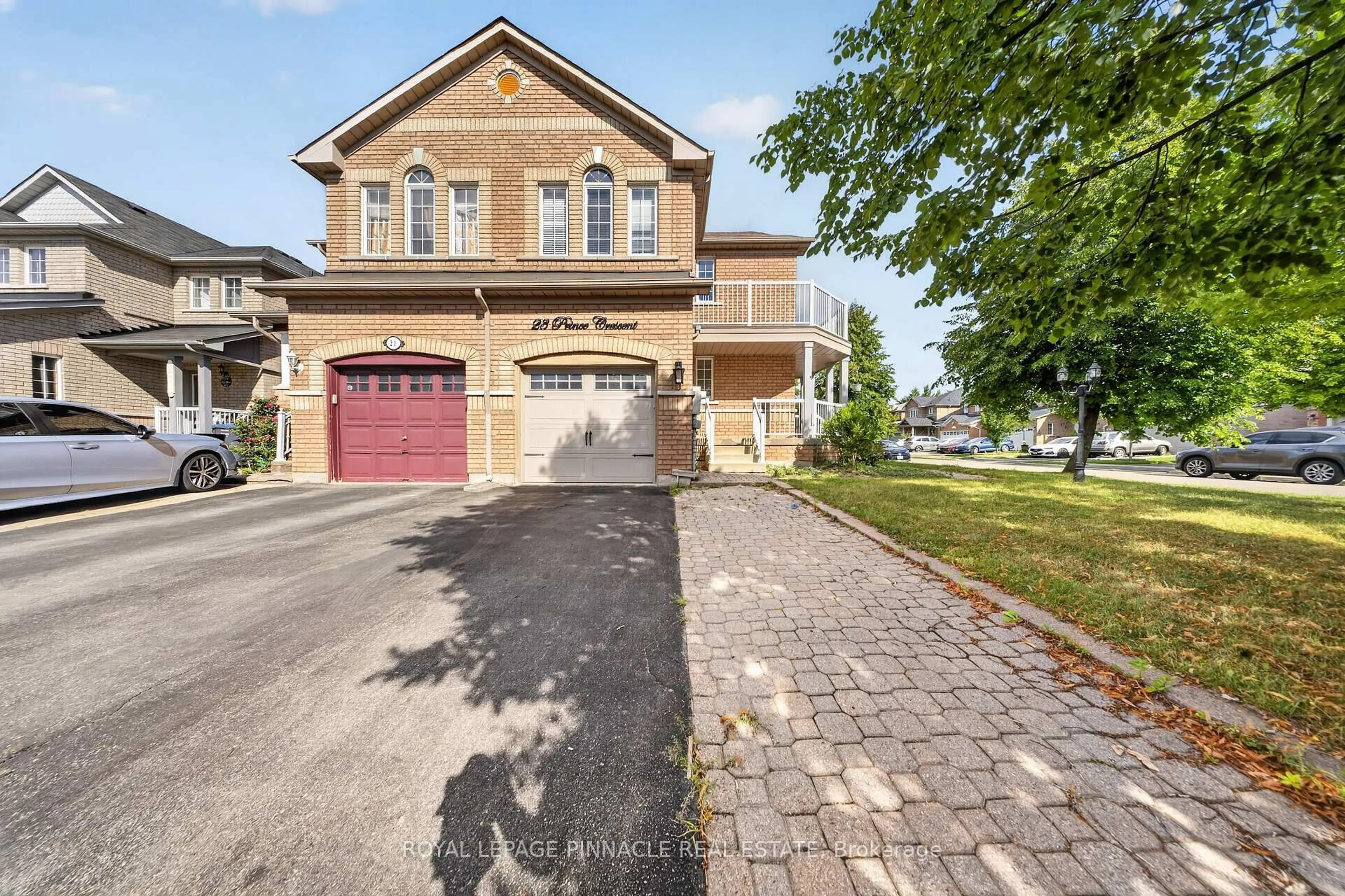 Home with brick exterior material, street for 23 Prince Cres, Brampton Ontario L7A 2C9