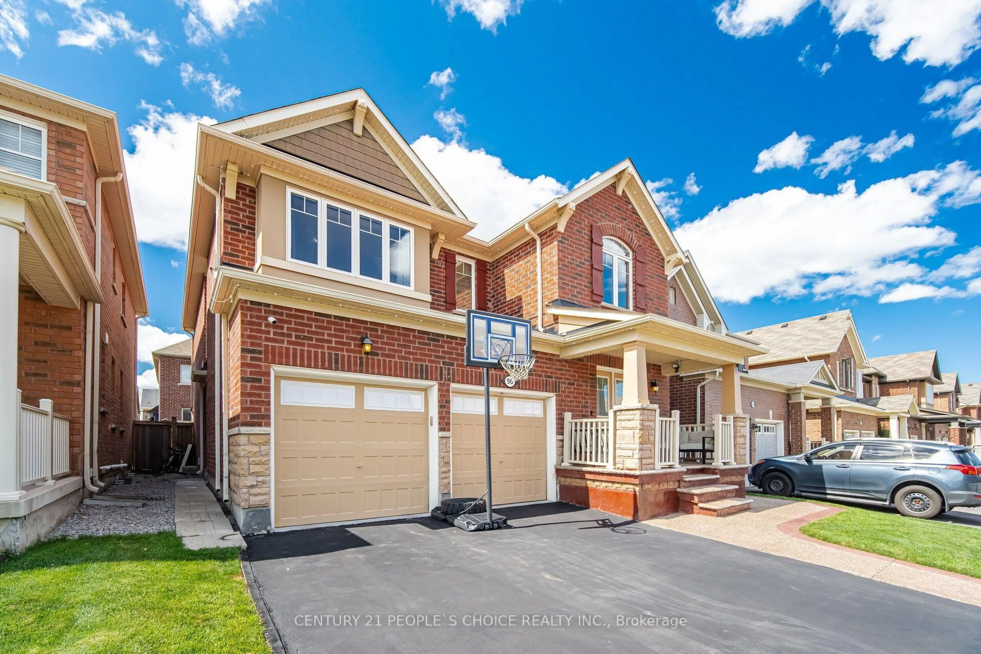 Home with brick exterior material, street for 96 Enford Cres, Brampton Ontario L7A 4C6