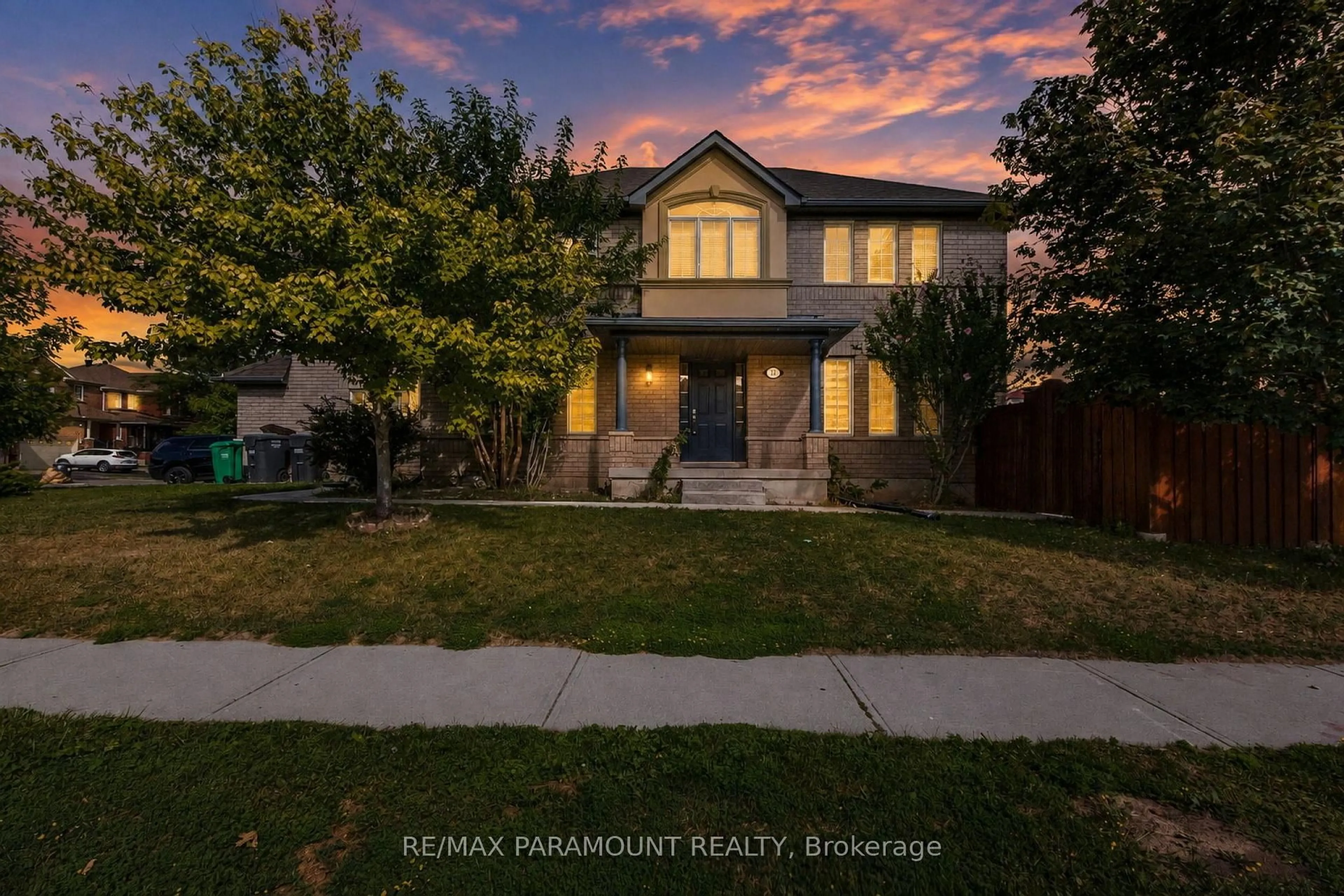 A pic from outside/outdoor area/front of a property/back of a property/a pic from drone, street for 22 Checkerberry Cres, Brampton Ontario L6R 2S6