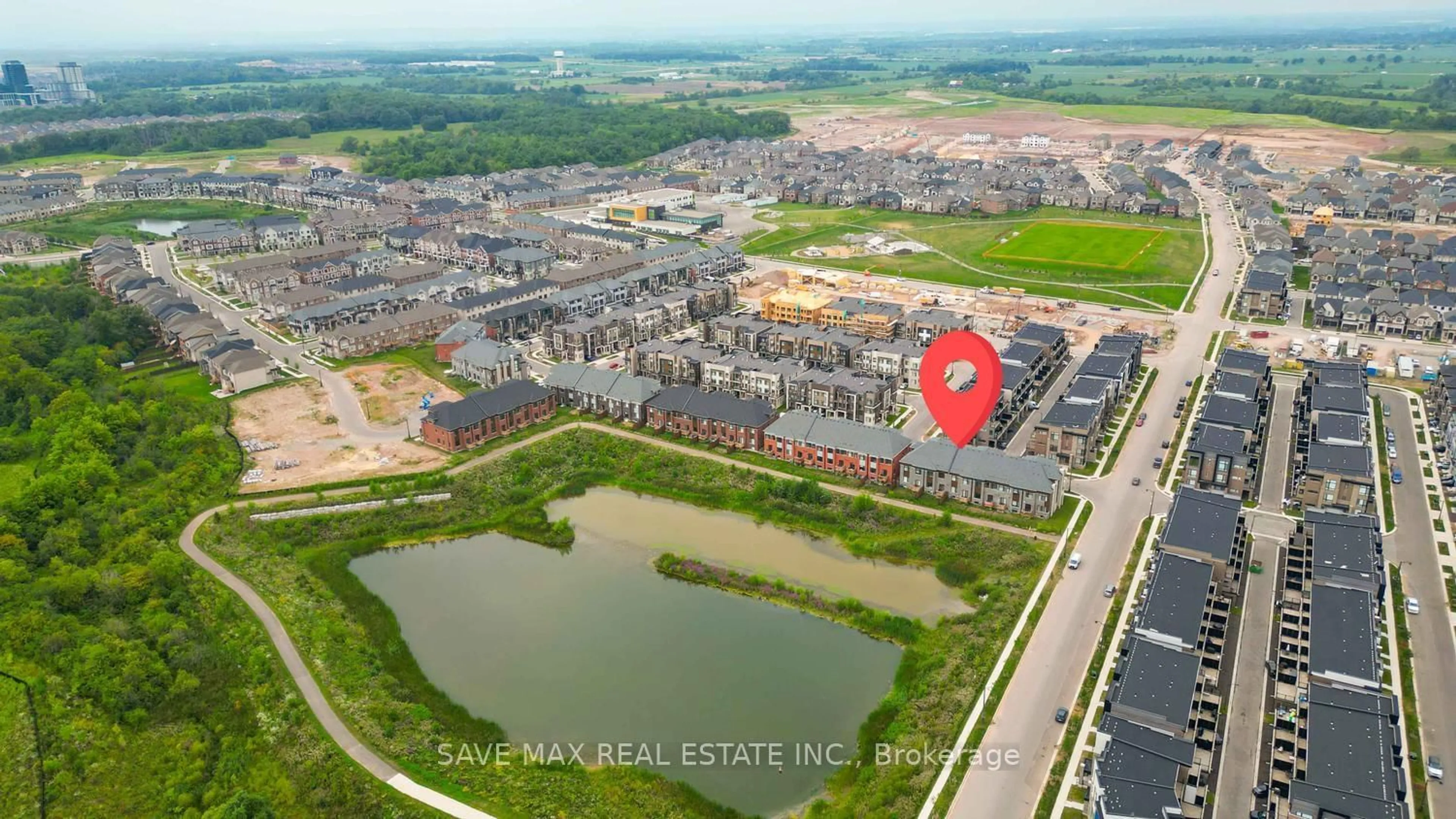 A pic from outside/outdoor area/front of a property/back of a property/a pic from drone, water/lake/river/ocean view for 1320 Anthonia Tr, Oakville Ontario L6H 7Z2
