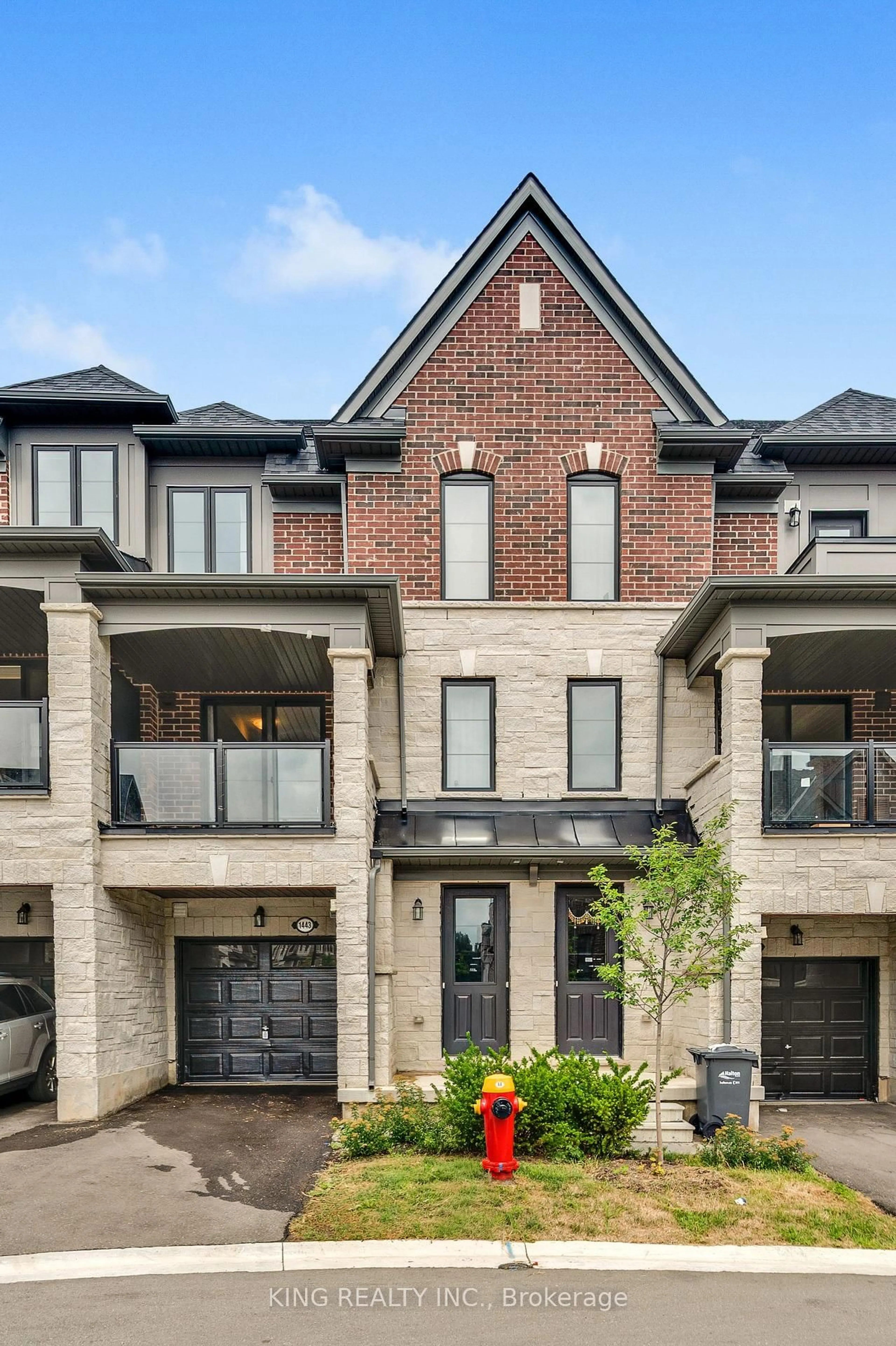 Home with brick exterior material, street for 1443 National Common, Burlington Ontario L7P 0V7