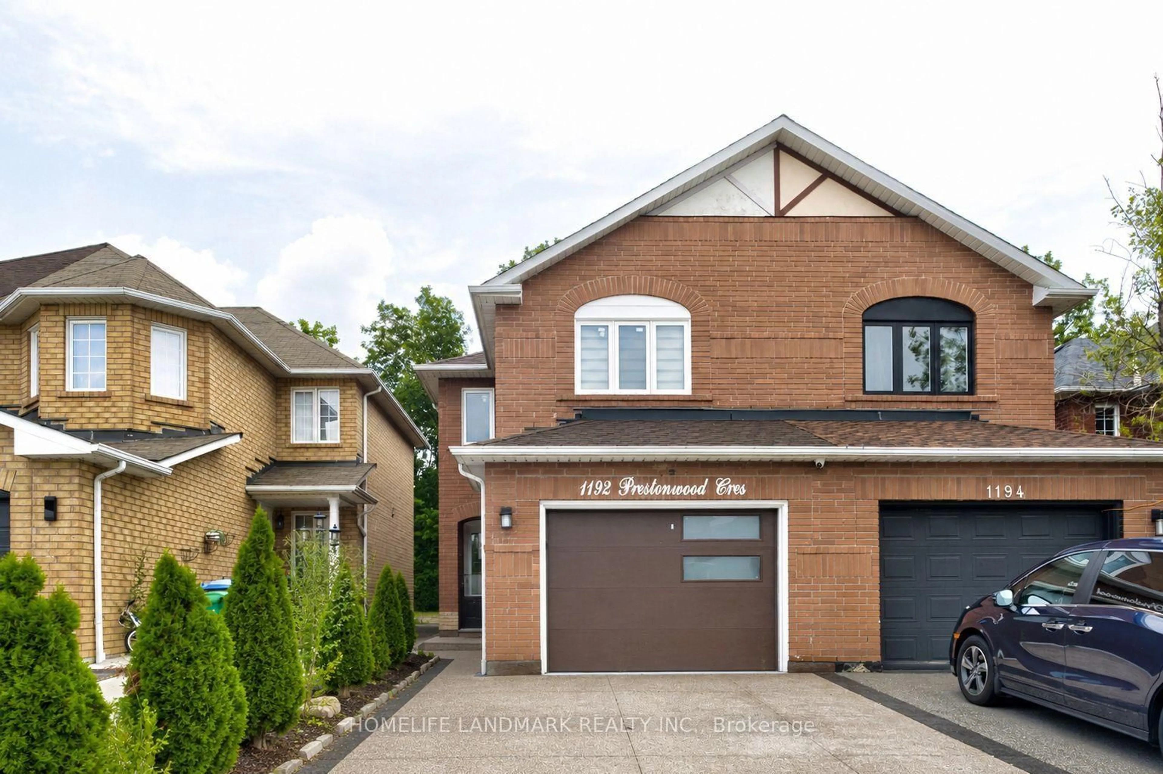 Home with brick exterior material, street for 1192 Prestonwood Cres, Mississauga Ontario L5V 2V3