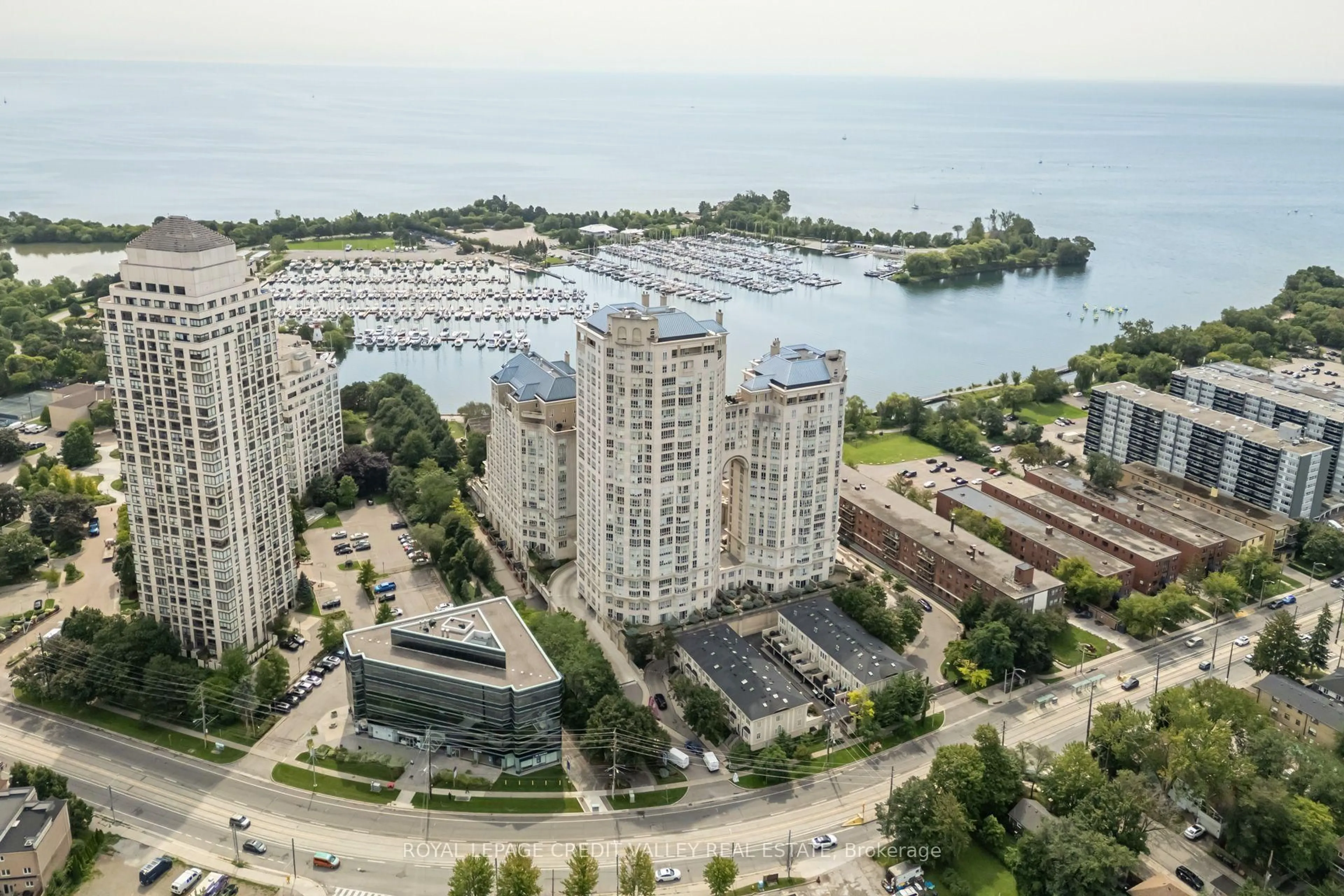 A pic from outside/outdoor area/front of a property/back of a property/a pic from drone, water/lake/river/ocean view for 2287 Lake Shore Blvd #501, Toronto Ontario M8V 3Y1