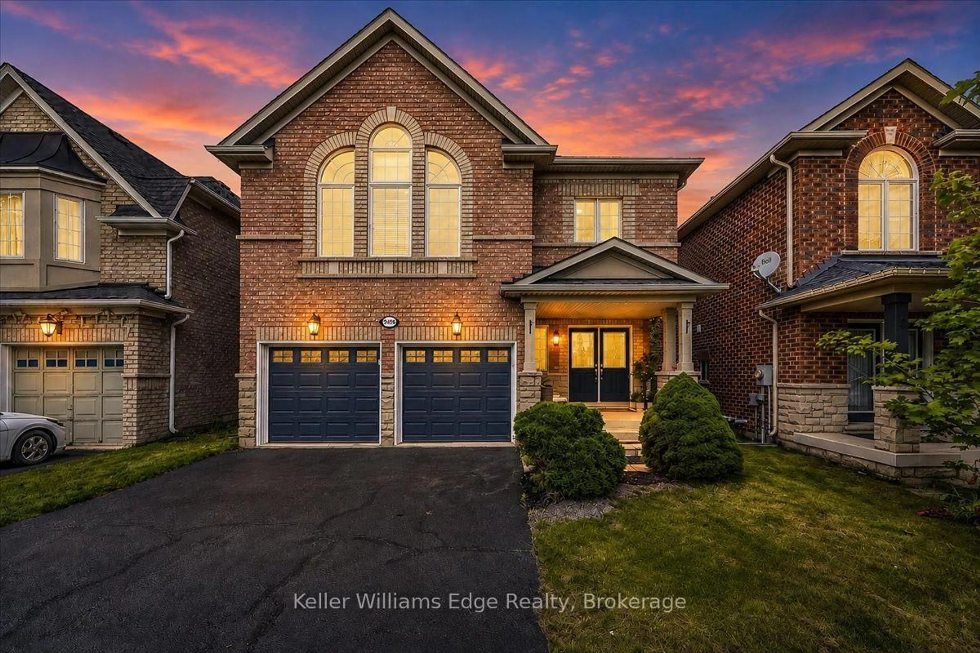 Home with brick exterior material, street for 2456 Pathfinder Dr, Burlington Ontario L7L 7M3