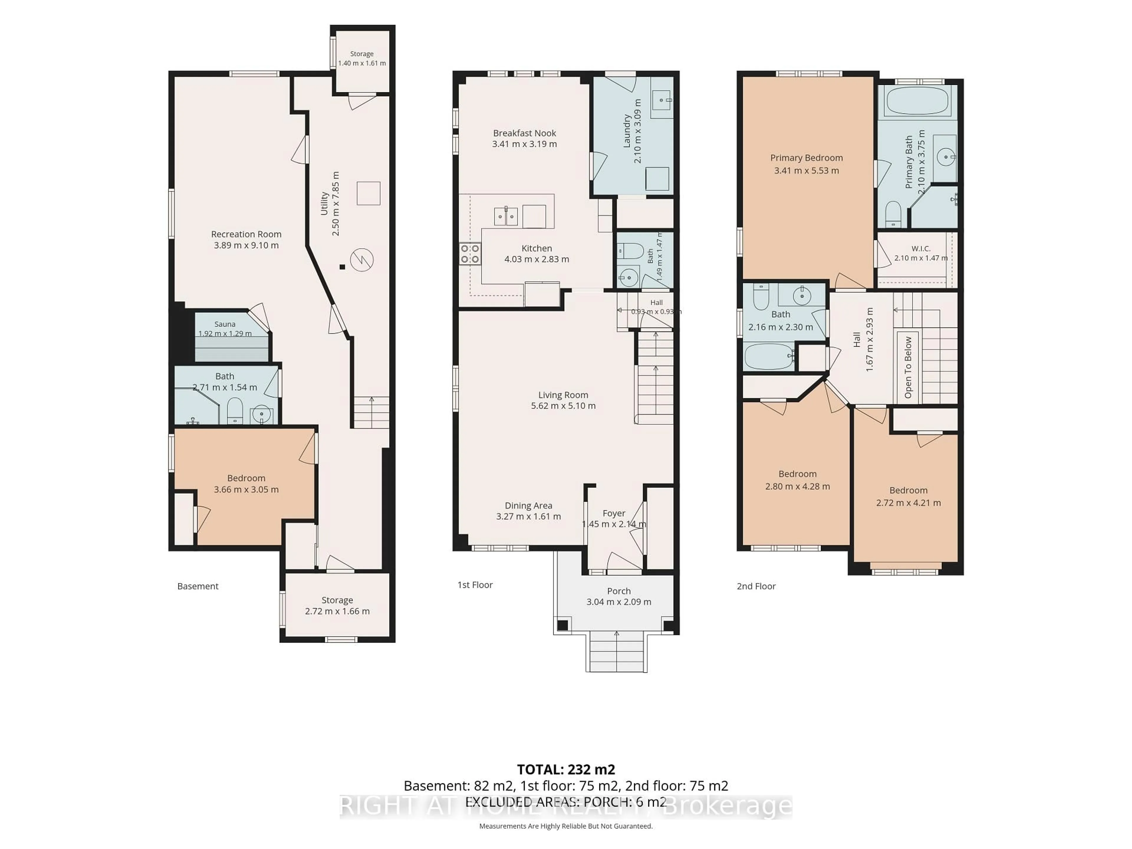 Floor plan for 3128 Robert Brown Blvd, Oakville Ontario L6M 4L7