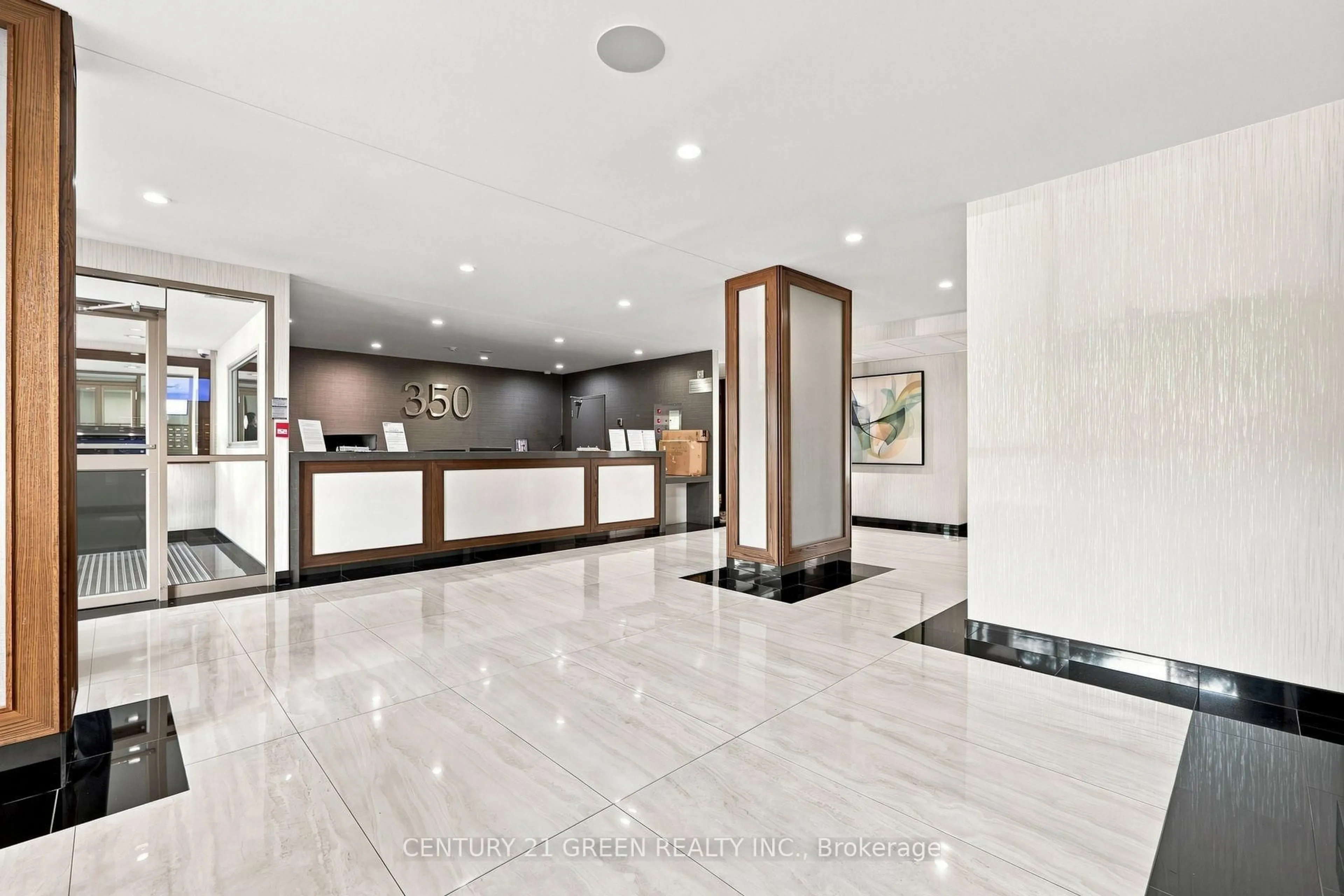 Lobby for 350 Rathburn Rd #1405, Mississauga Ontario L5B 3Y2