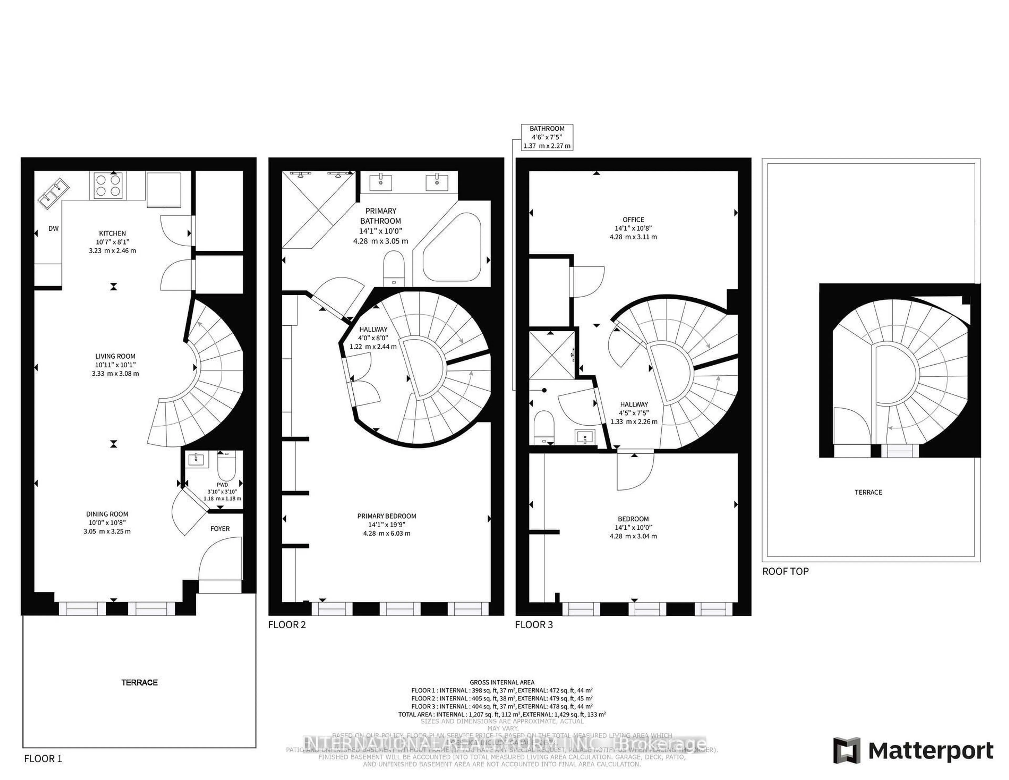 Floor plan for 1970 Bloor St #16, Toronto Ontario M6P 3K9