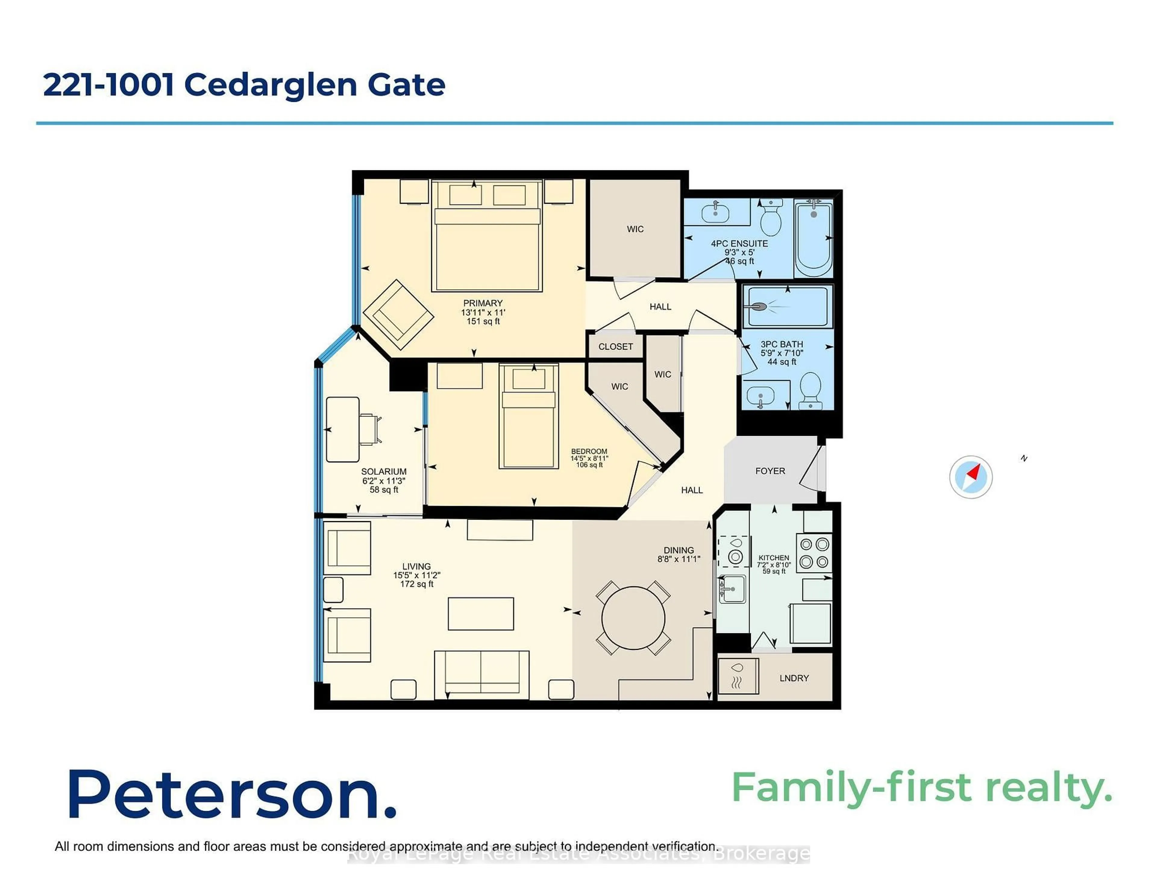 Floor plan for 1001 Cedarglen Gate #221, Mississauga Ontario L5C 4R2