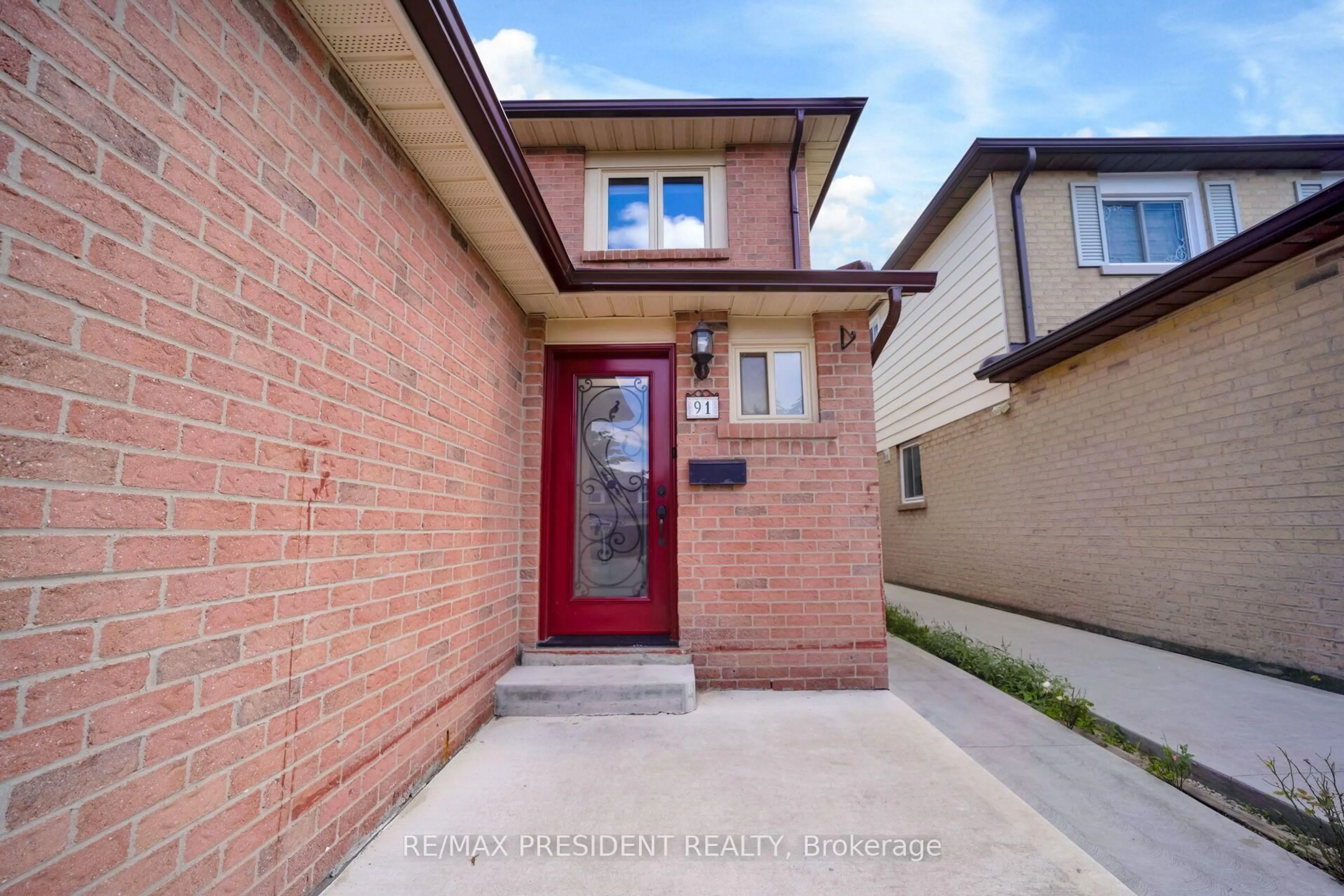 Home with brick exterior material, street for 91 Martindale Cres, Brampton Ontario L6X 2T8
