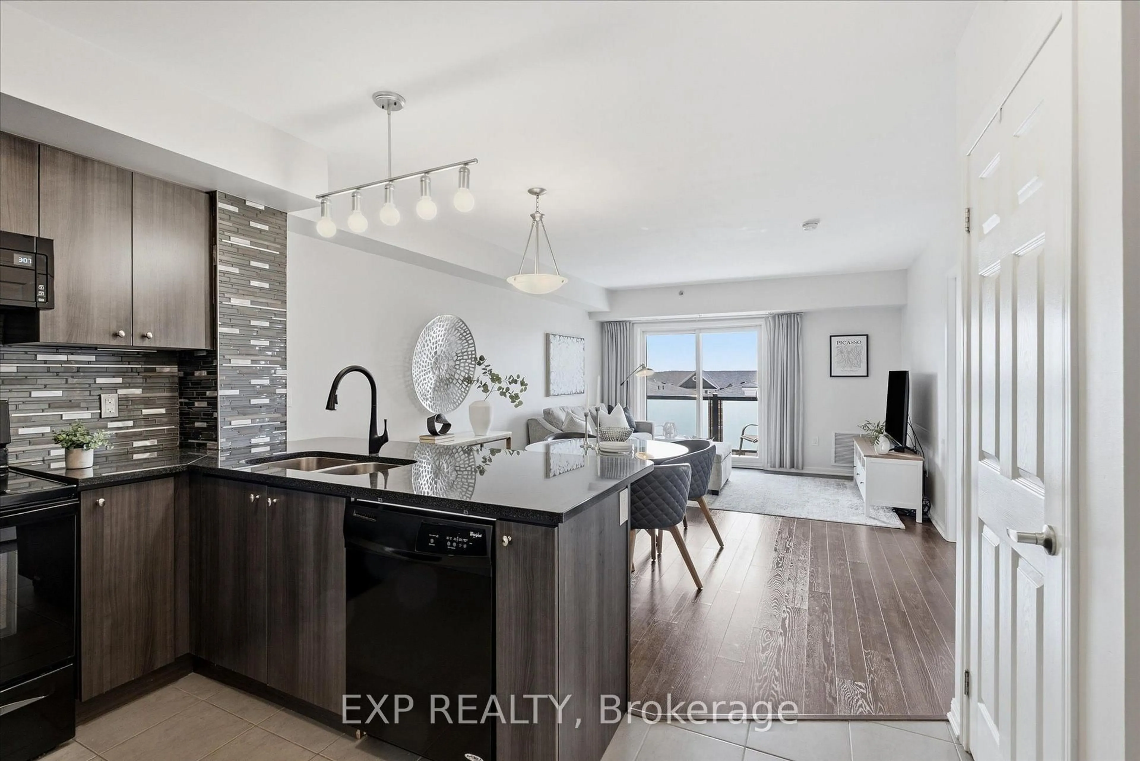 Open concept kitchen, unknown for 60 Baycliffe Cres #412A, Brampton Ontario L7A 0Z4