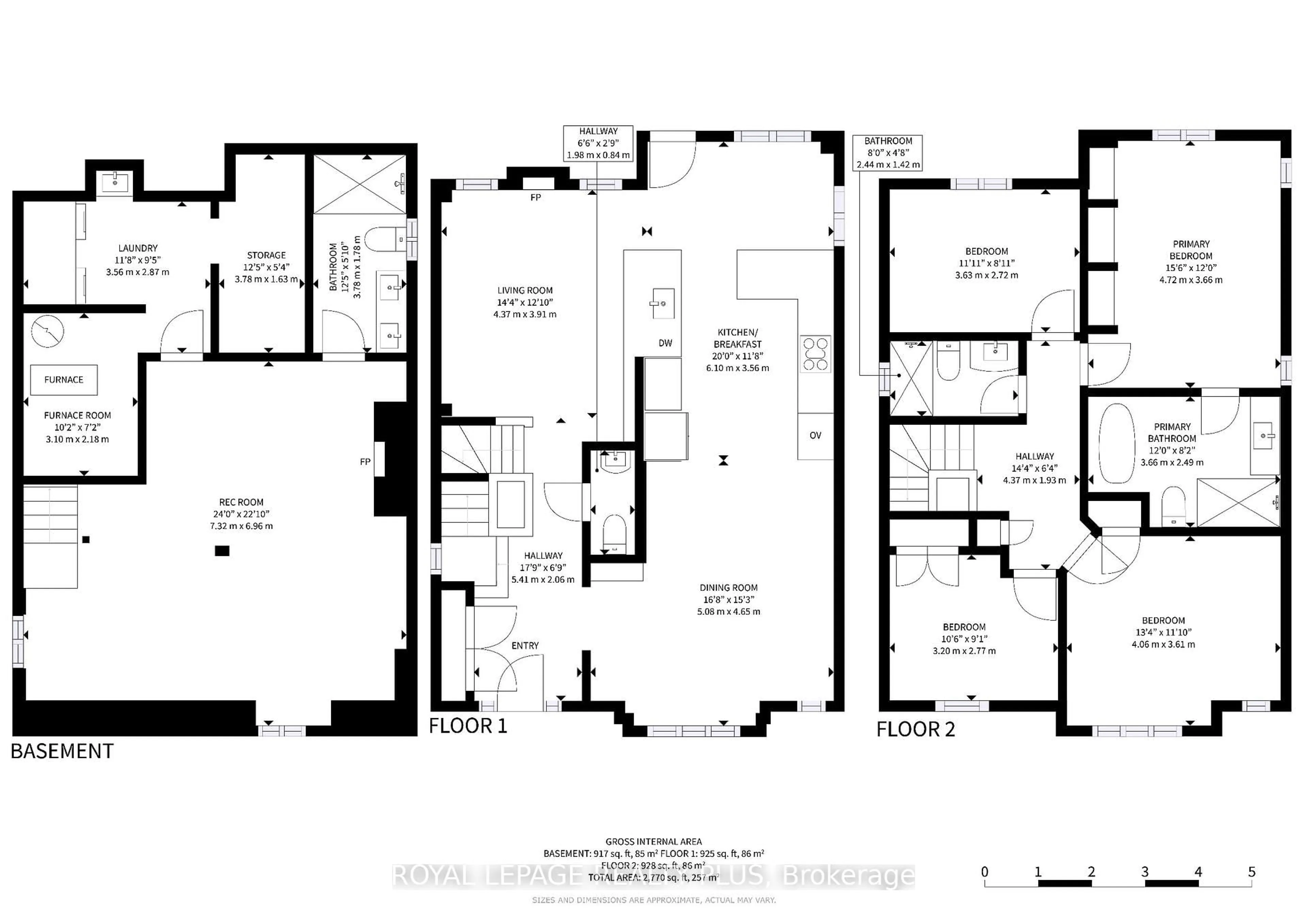 Floor plan for 239 Westfield Tr, Oakville Ontario L6H 6H8