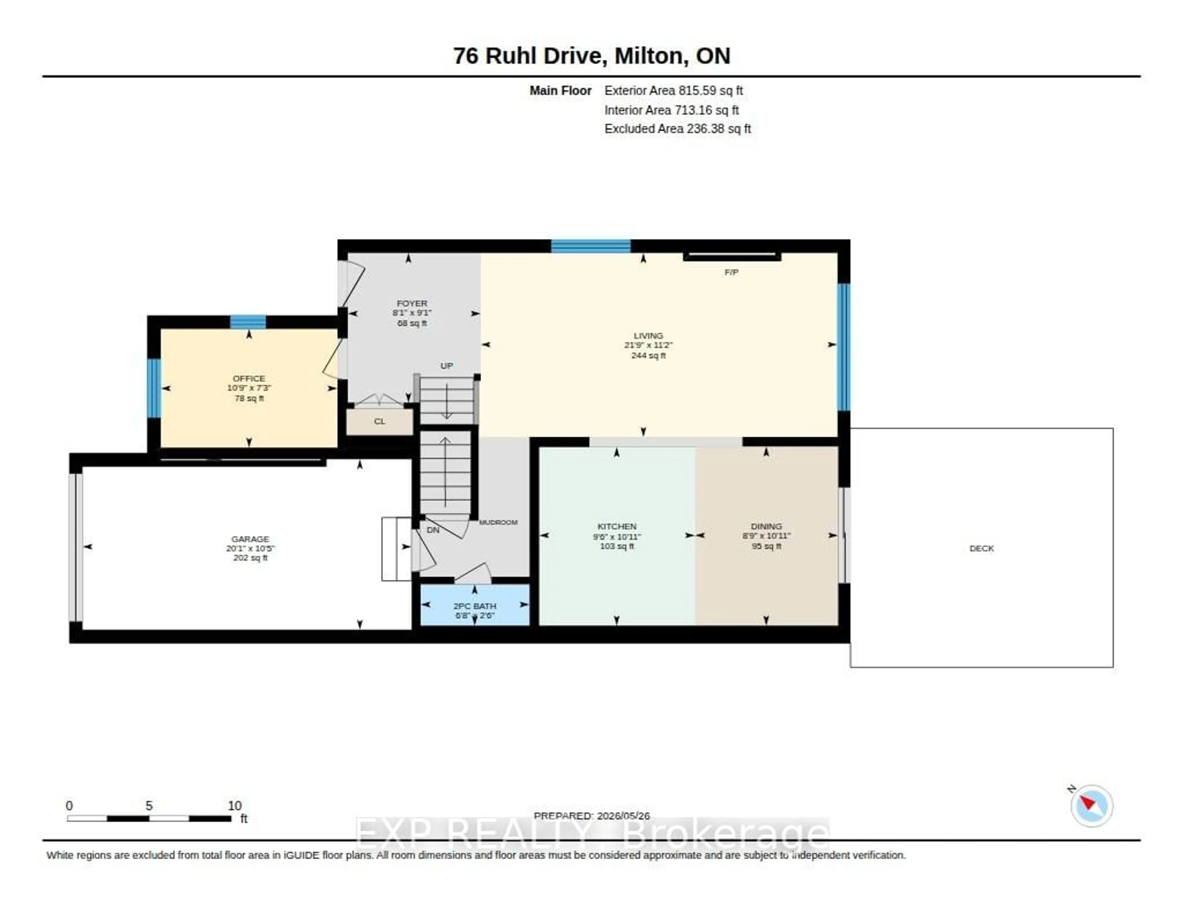 Floor plan for 76 Ruhl Dr, Milton Ontario L9T 8S4