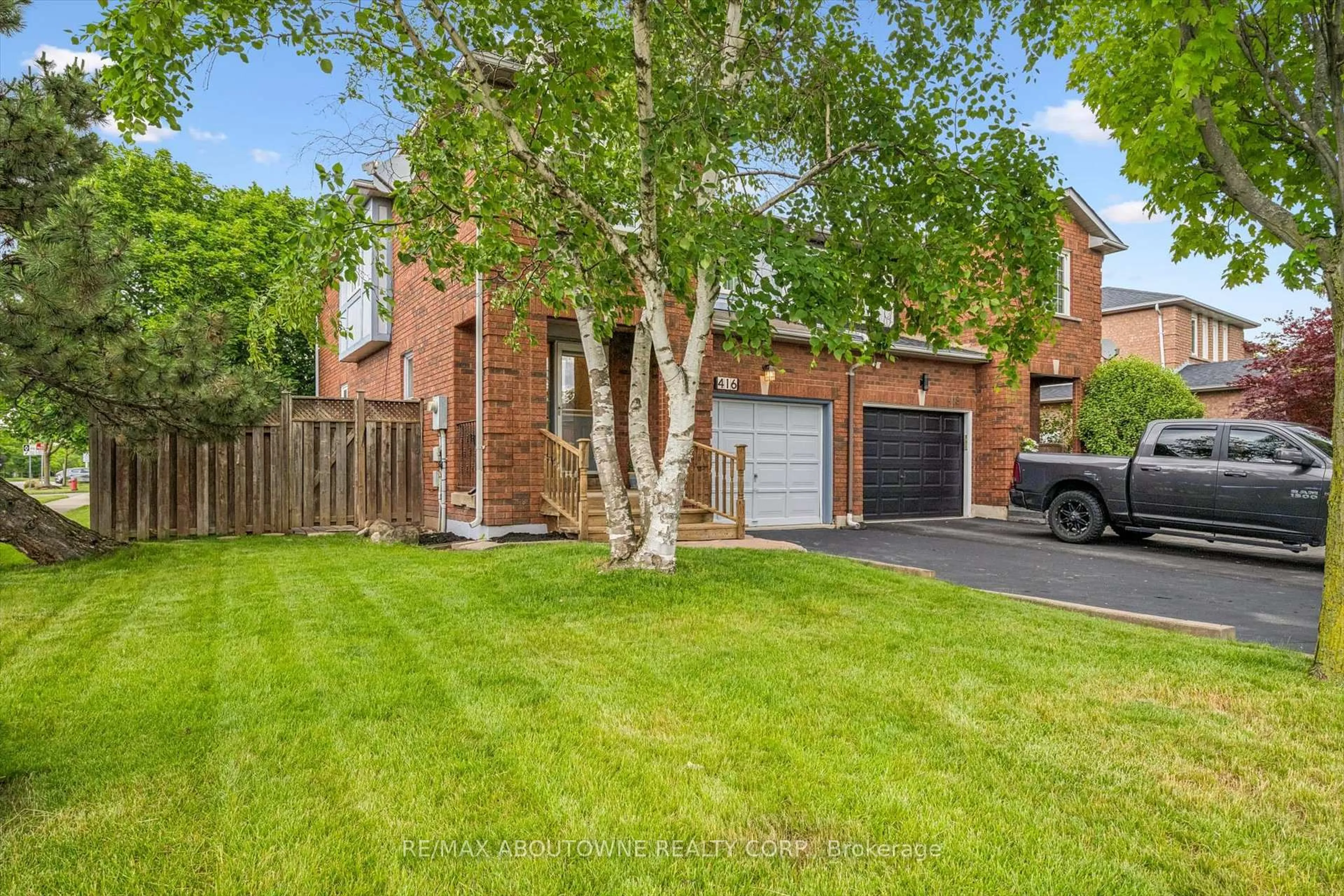 Home with brick exterior material, street for 416 Marlatt Dr, Oakville Ontario L6H 5X5