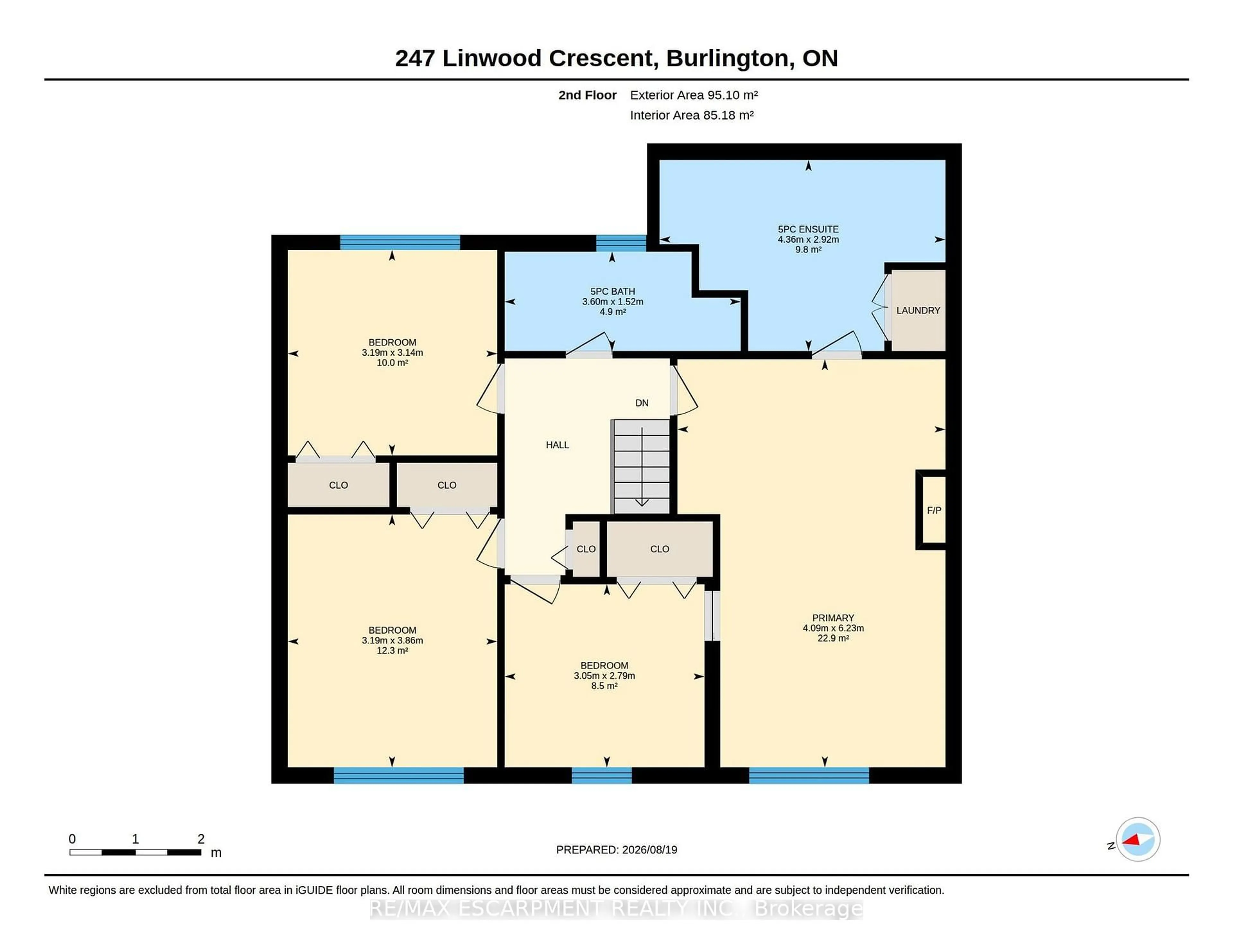 Floor plan for 247 Linwood Cres, Burlington Ontario L7L 4A2