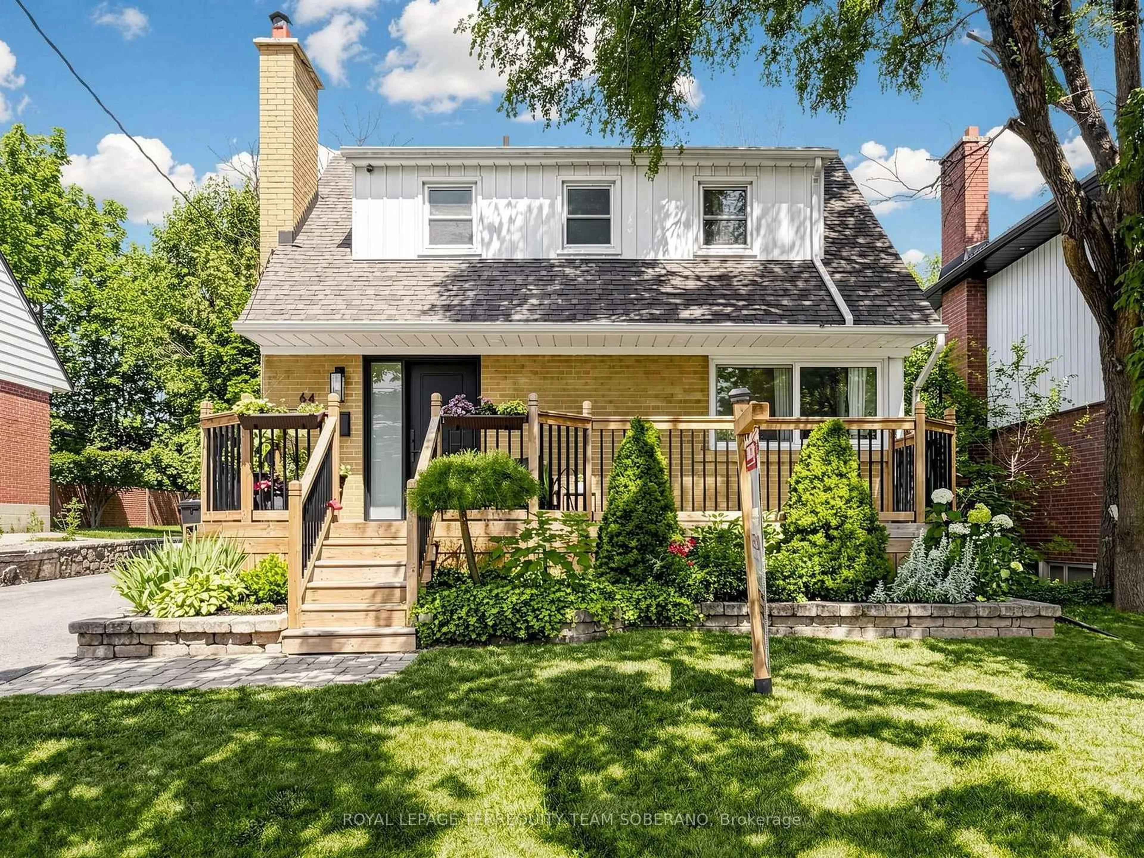 Home with brick exterior material, street for 64 Clearbrooke Circ, Toronto Ontario M9W 2E5