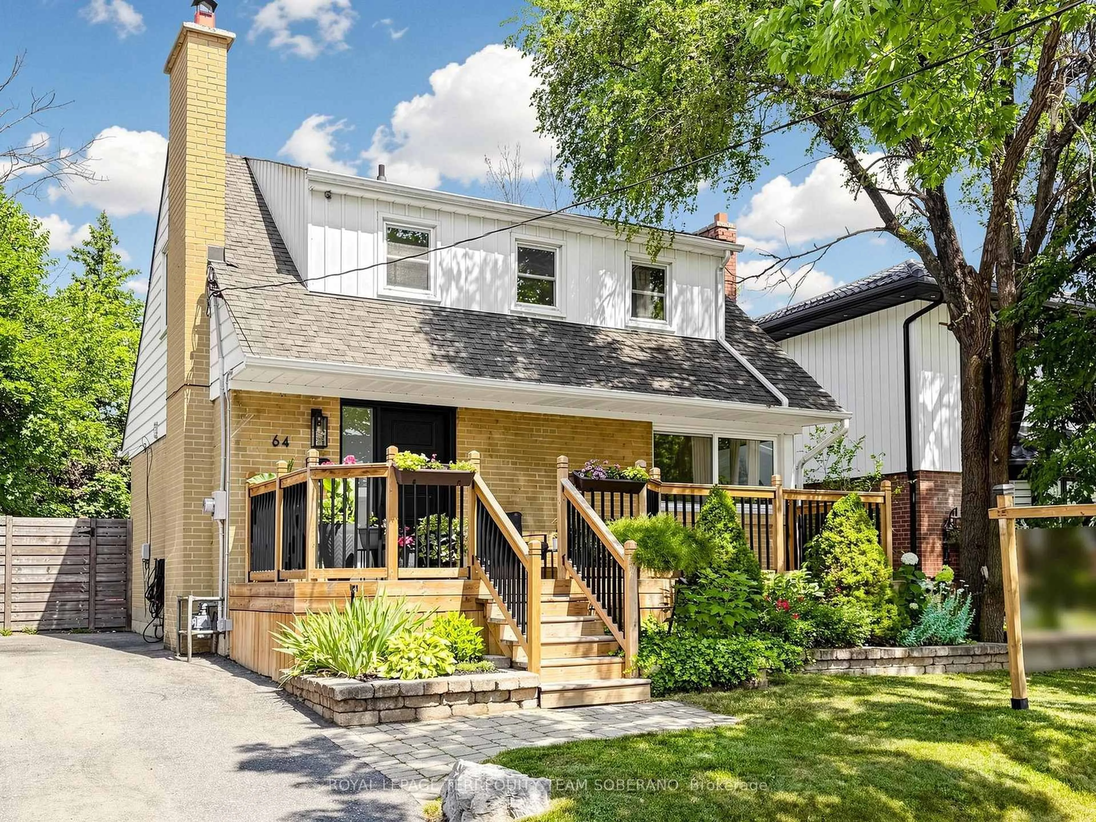 Home with brick exterior material, street for 64 Clearbrooke Circ, Toronto Ontario M9W 2E5