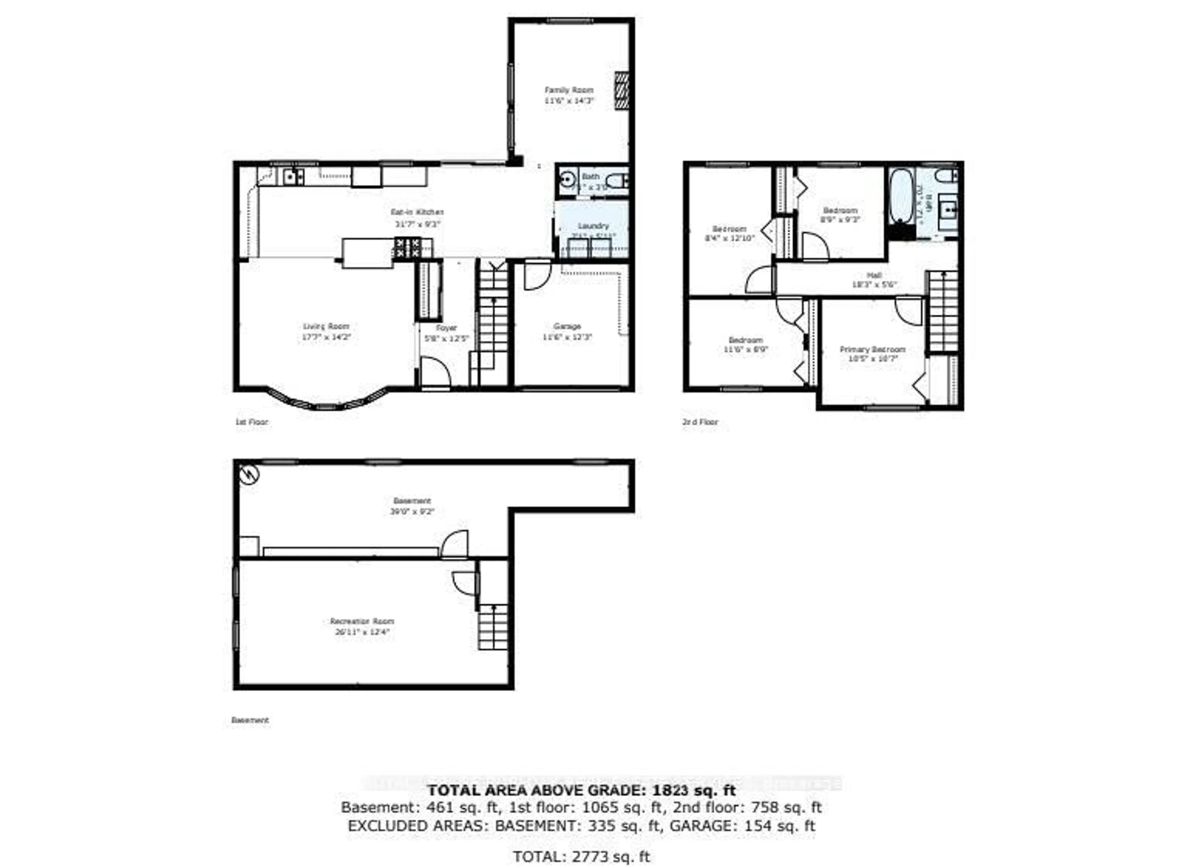 Floor plan for 2124 Sandringham Dr, Burlington Ontario L7P 1L9