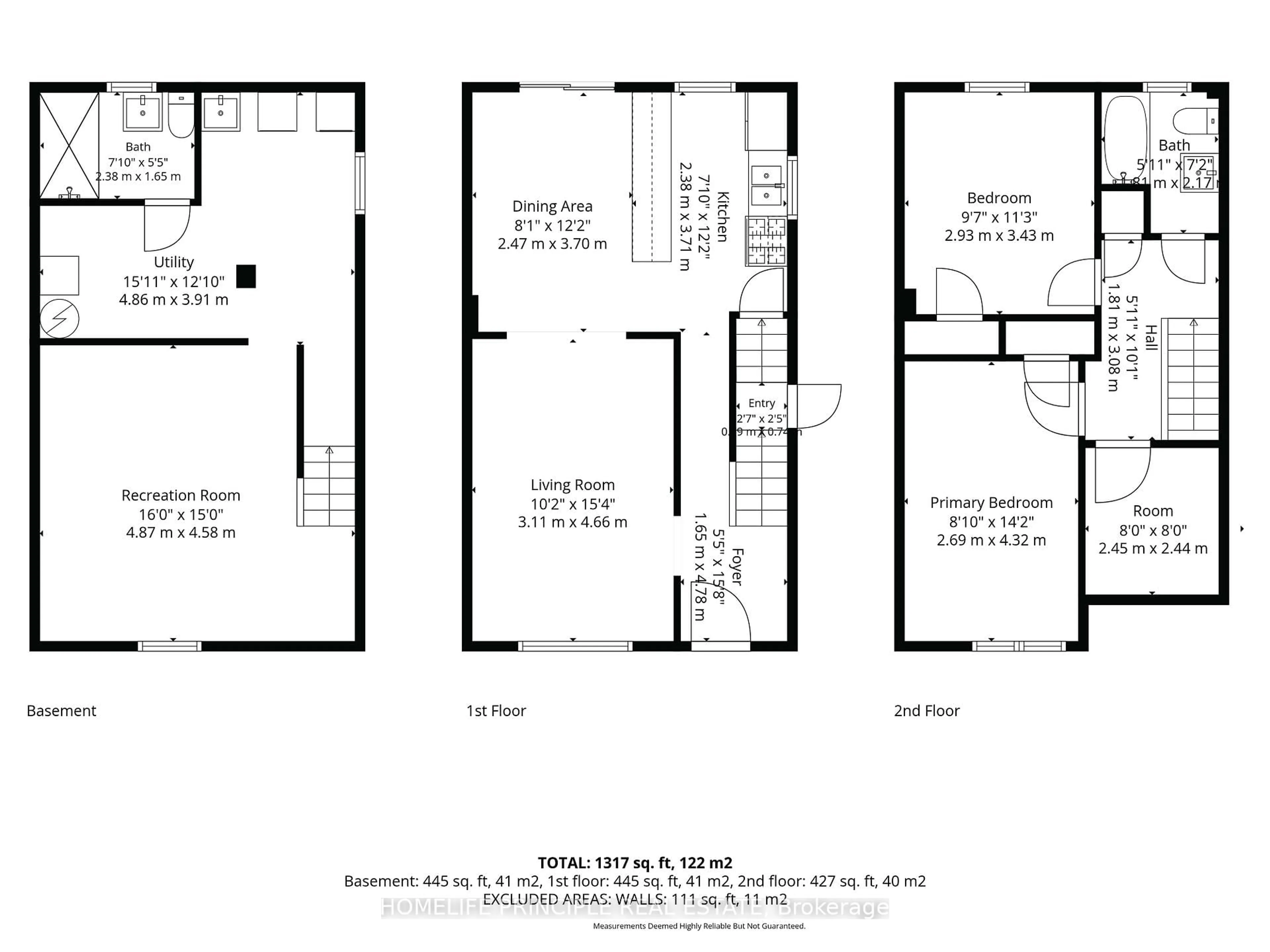 Floor plan for 420 Salem Ave, Toronto Ontario M6H 3E1
