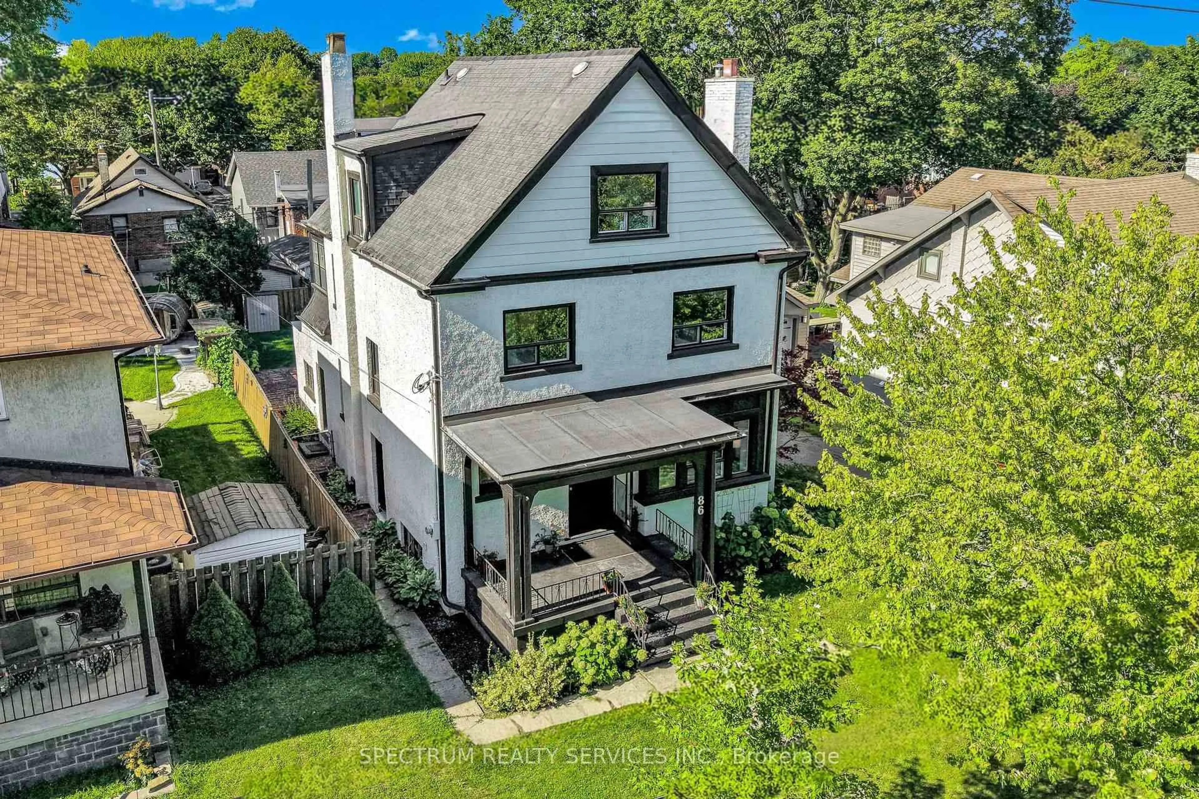 A pic from outside/outdoor area/front of a property/back of a property/a pic from drone, street for 86 Church St, Toronto Ontario M9N 1N3