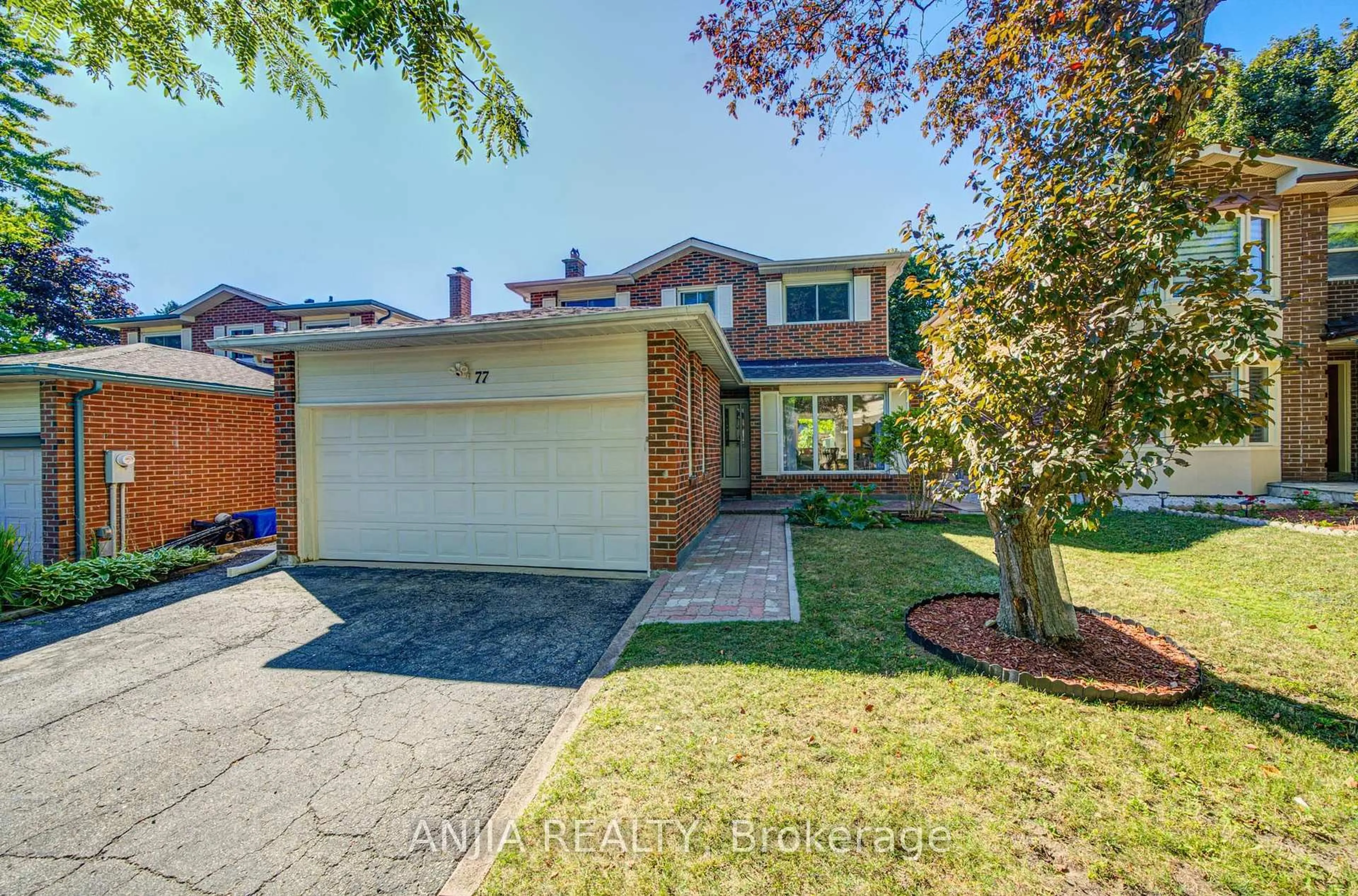 Home with brick exterior material, street for 77 Royal Palm Dr, Brampton Ontario L6Z 1P2