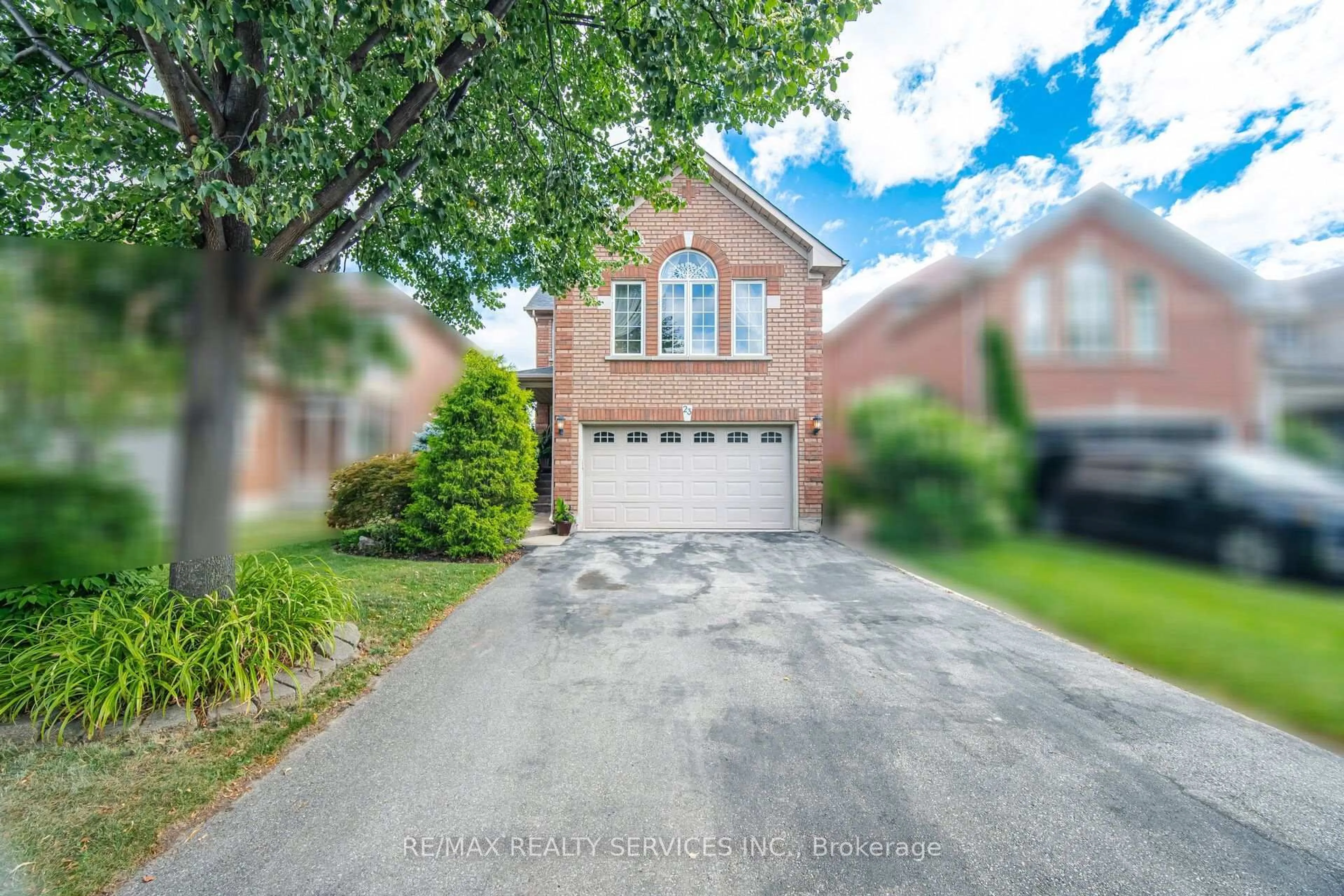 Home with brick exterior material, street for 23 Swansea Meadows Dr, Brampton Ontario L7A 2C5