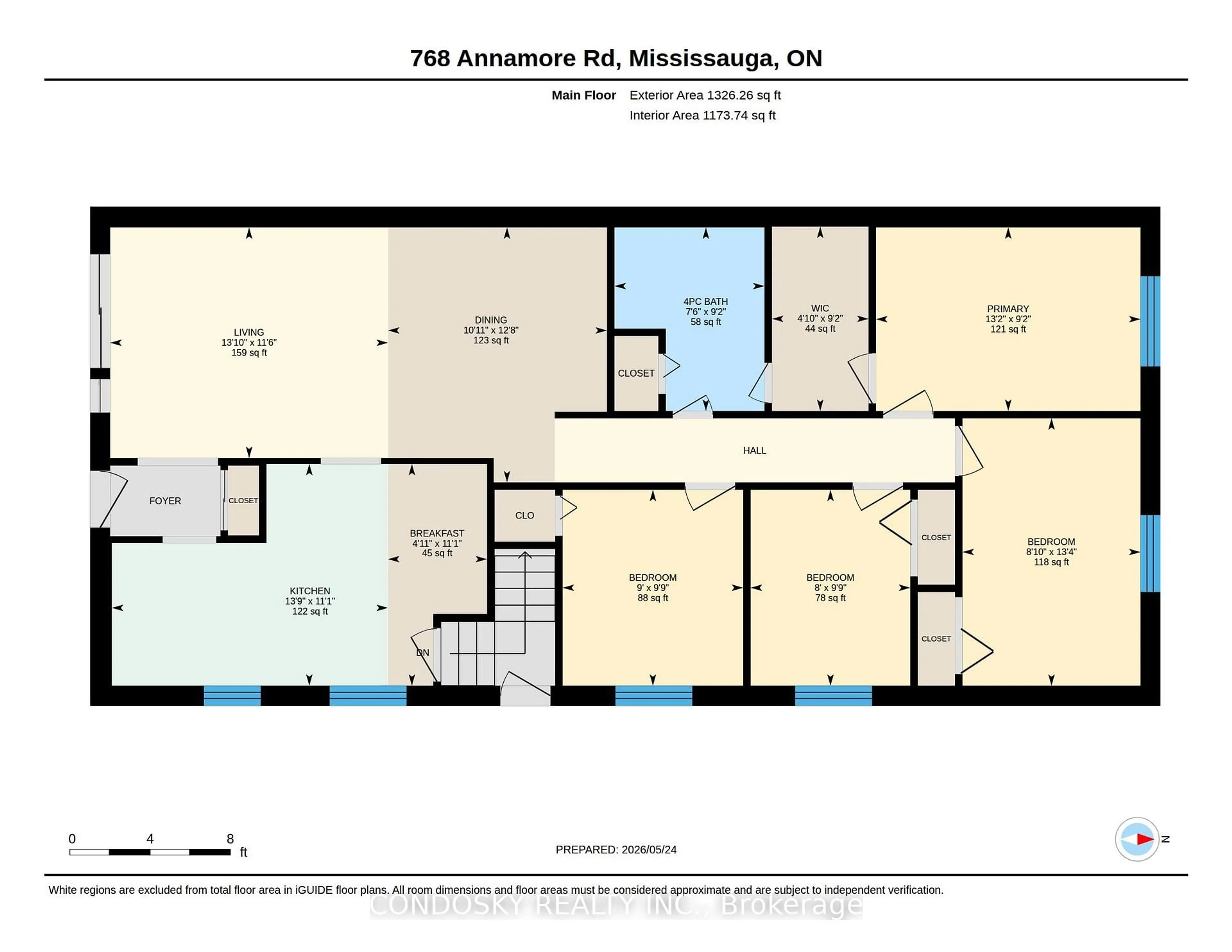 Floor plan for 768 Annamore Rd, Mississauga Ontario L4Y 2V7