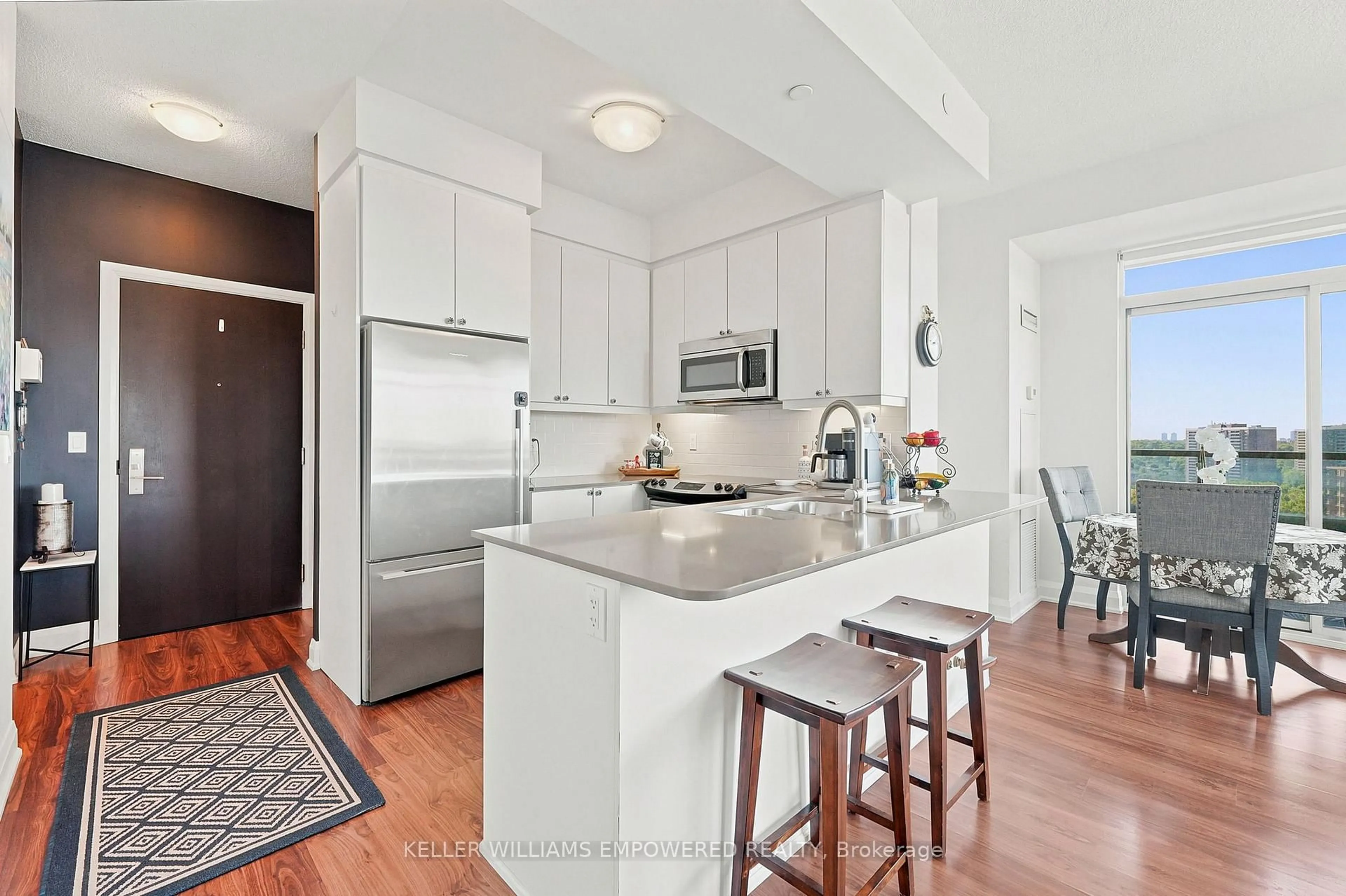 Open concept kitchen, unknown for 25 Fontenay Crt #1104, Toronto Ontario M9A 0C4