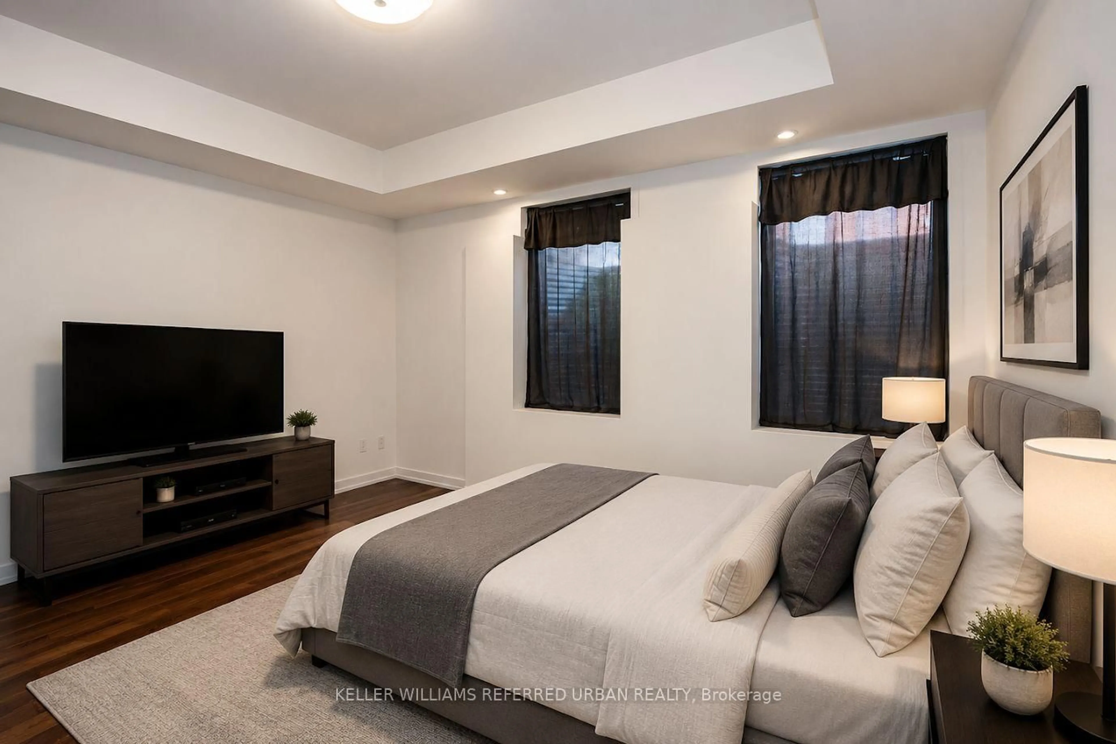 Bedroom with bed, unknown for 867 Wilson Ave #3B, Toronto Ontario M3K 0A4