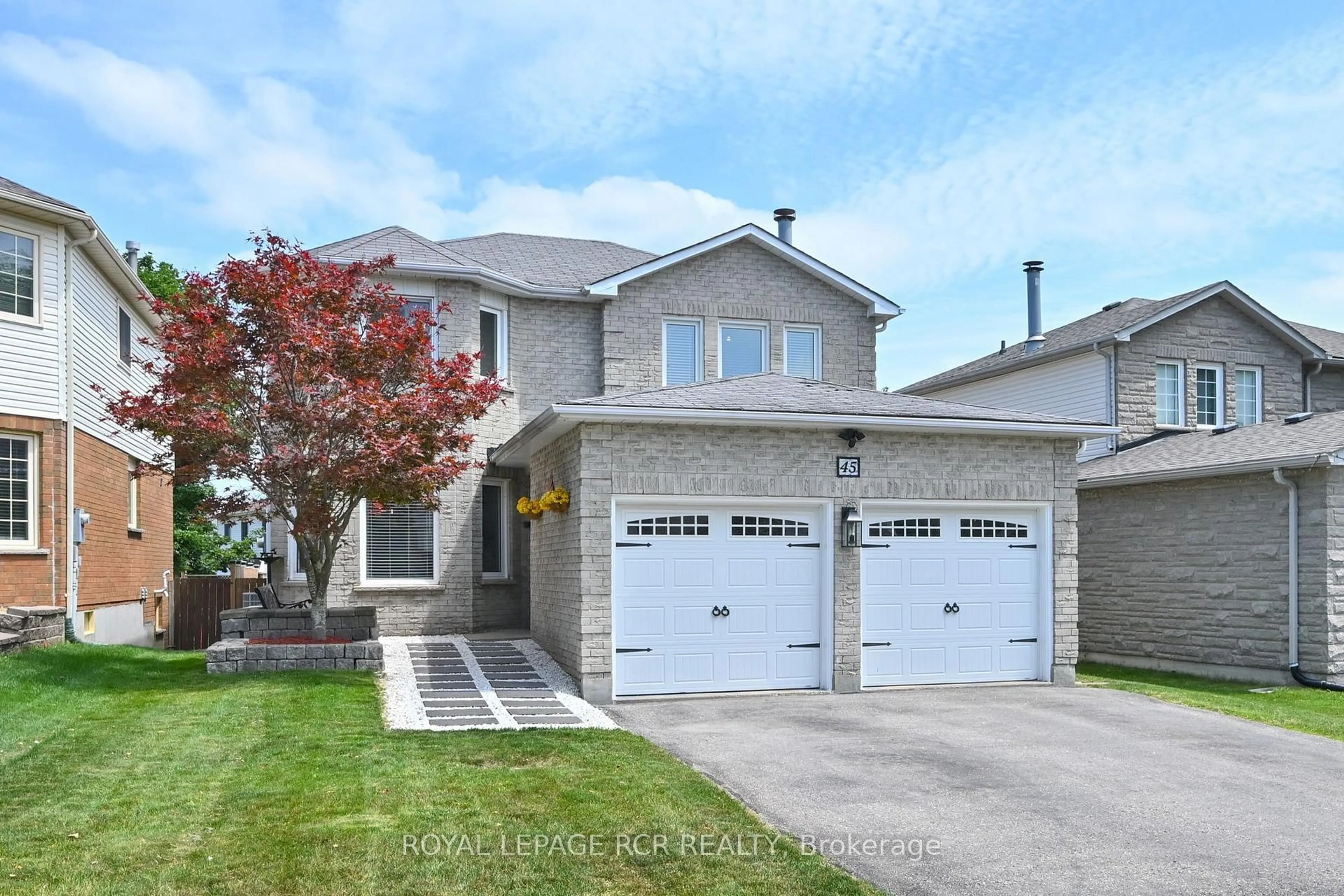 Home with brick exterior material, street for 45 Fieldgate Dr, Orangeville Ontario L9W 4R9