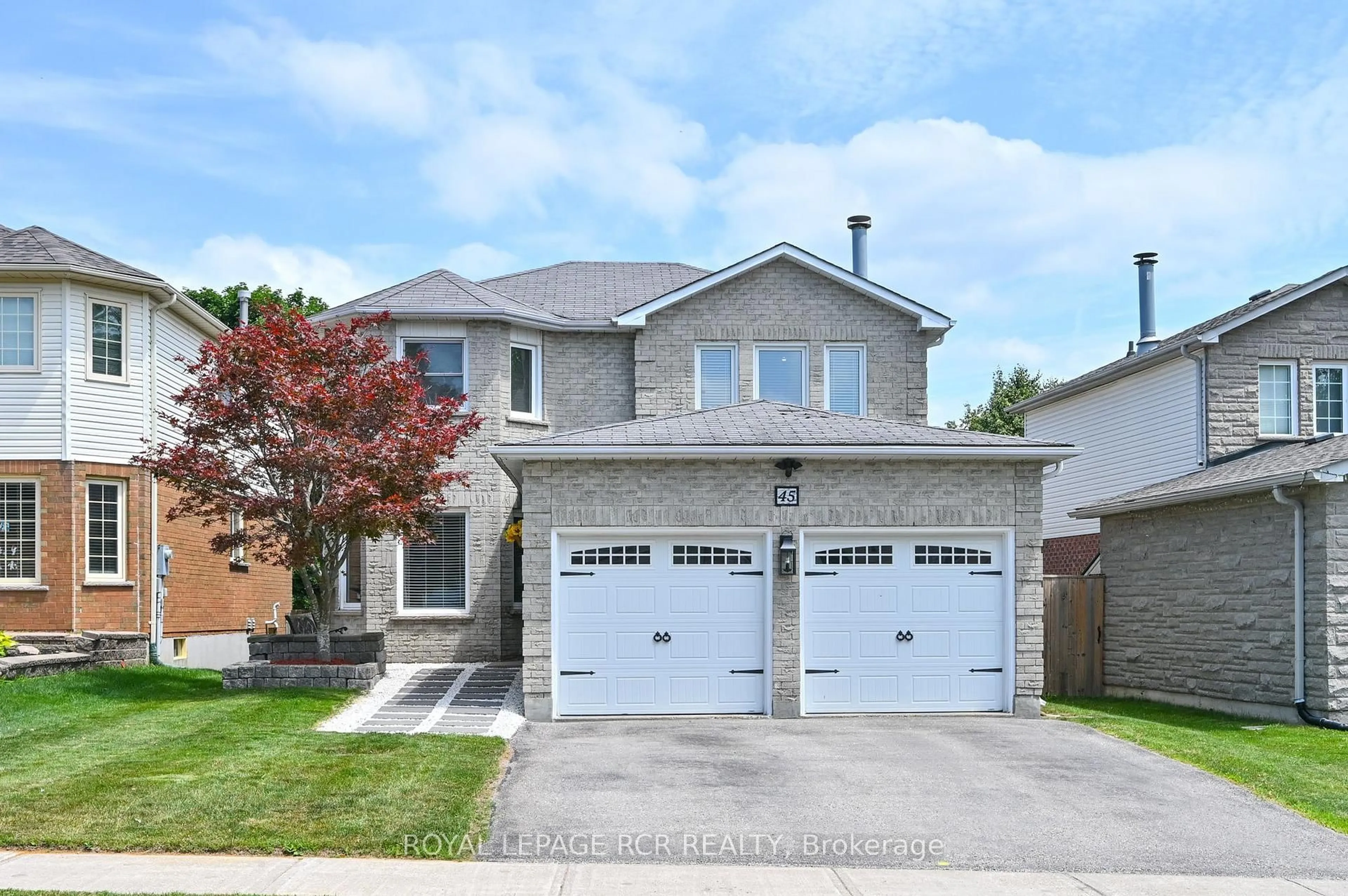 Home with brick exterior material, street for 45 Fieldgate Dr, Orangeville Ontario L9W 4R9
