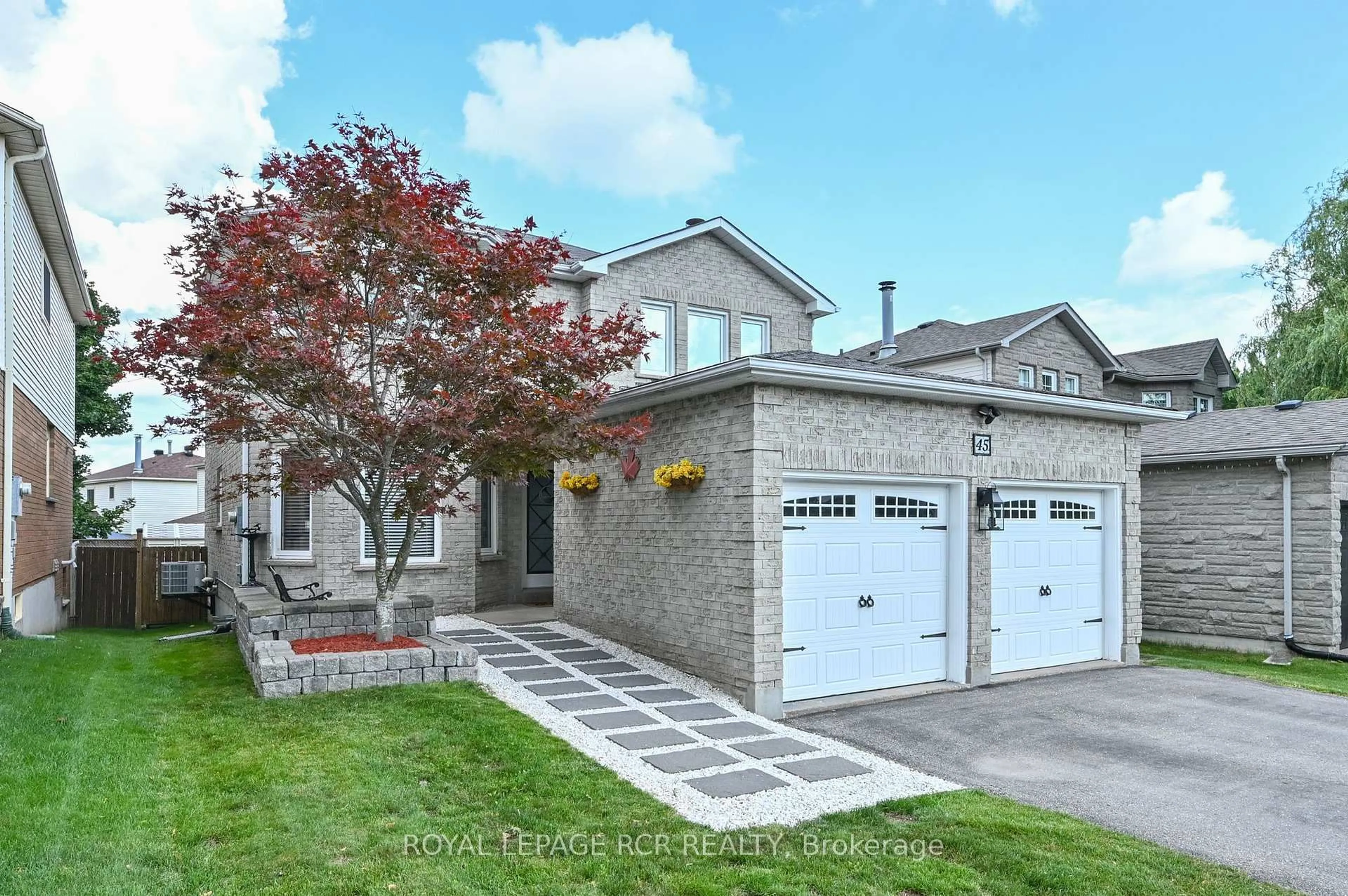 Home with brick exterior material, street for 45 Fieldgate Dr, Orangeville Ontario L9W 4R9