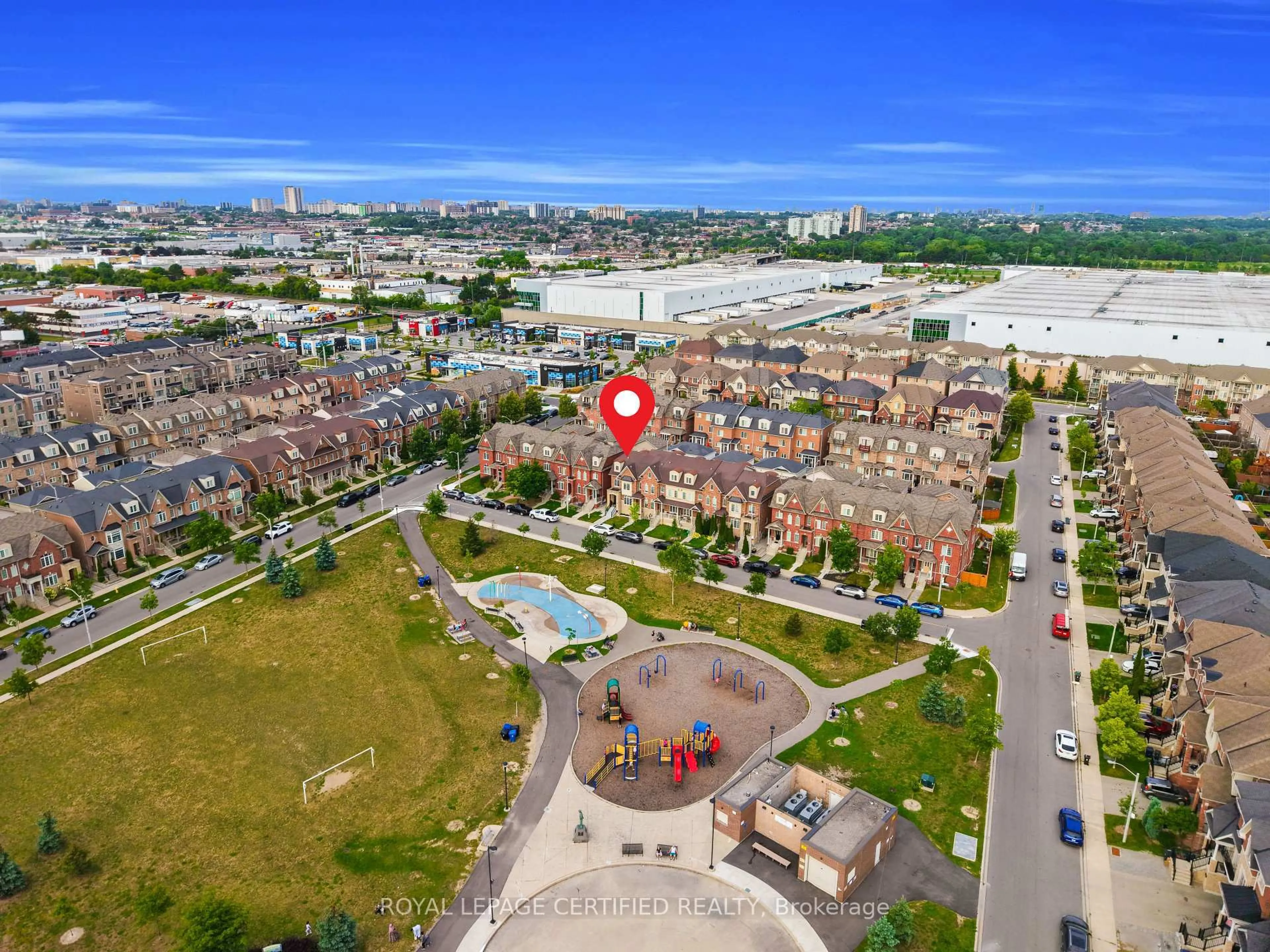 A pic from outside/outdoor area/front of a property/back of a property/a pic from drone, unknown for 23 Charlie Jordan Rd, Toronto Ontario M9M 0B7