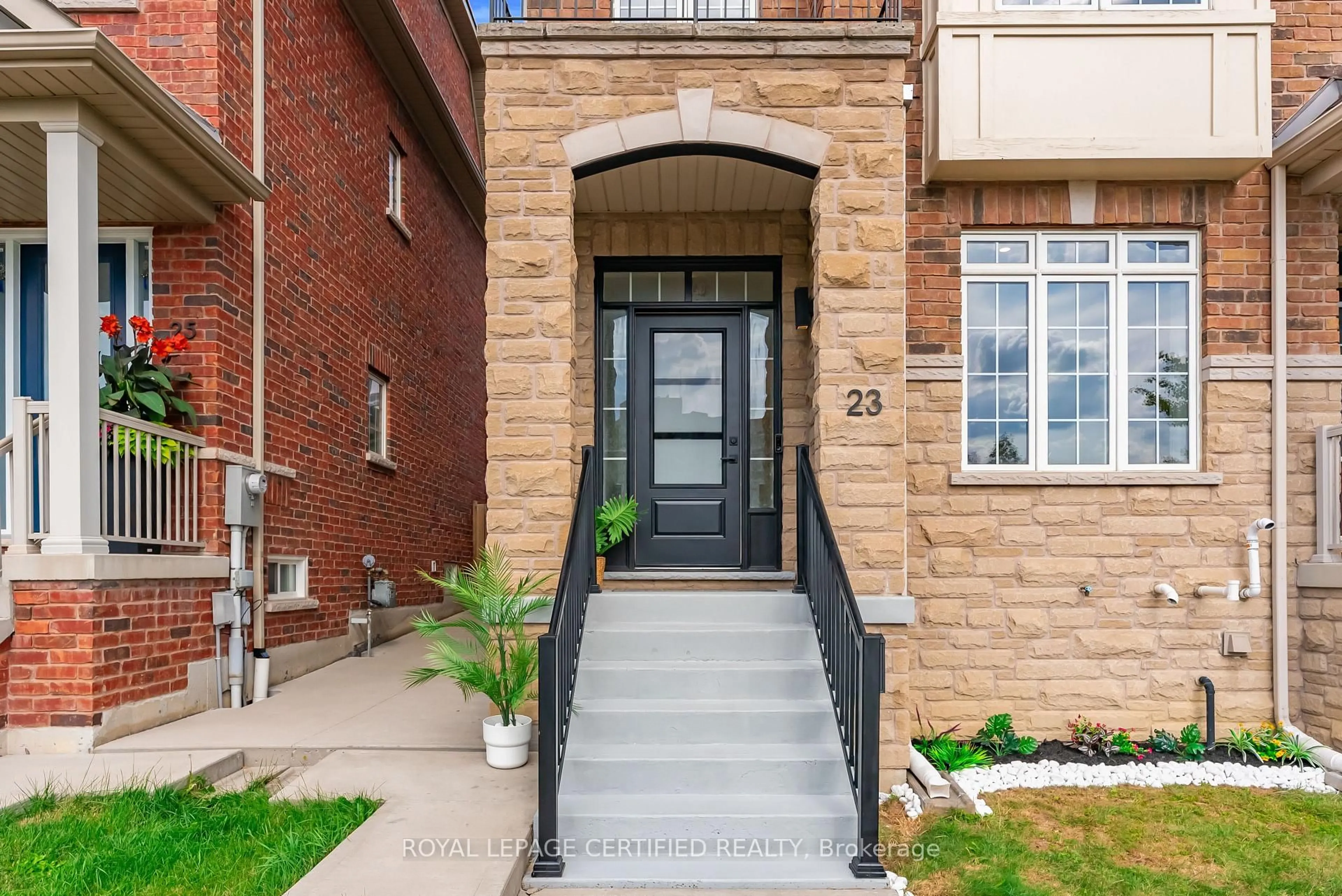 Home with brick exterior material, street for 23 Charlie Jordan Rd, Toronto Ontario M9M 0B7