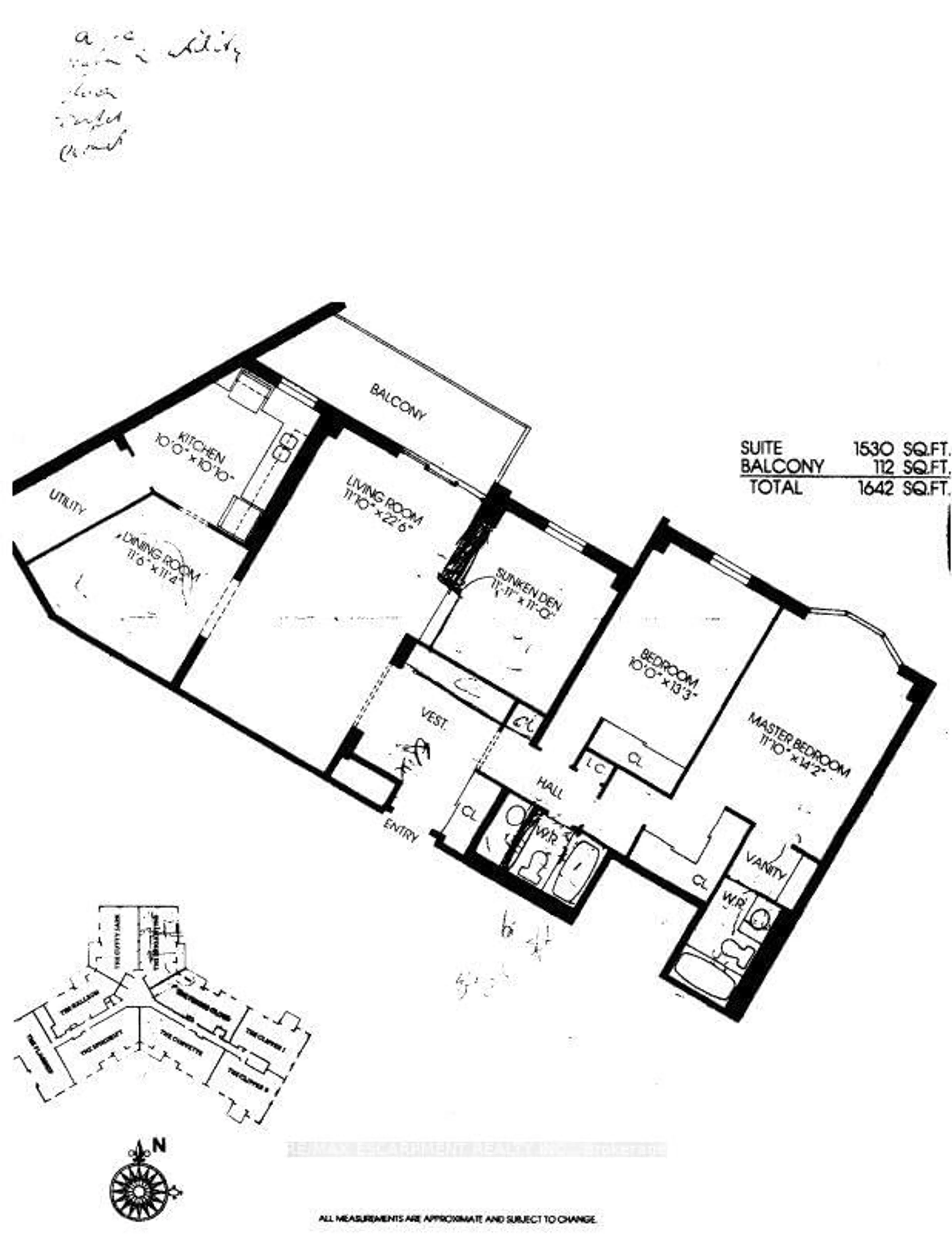 Floor plan for 5250 Lakeshore Rd #1207, Burlington Ontario L7L 5L2