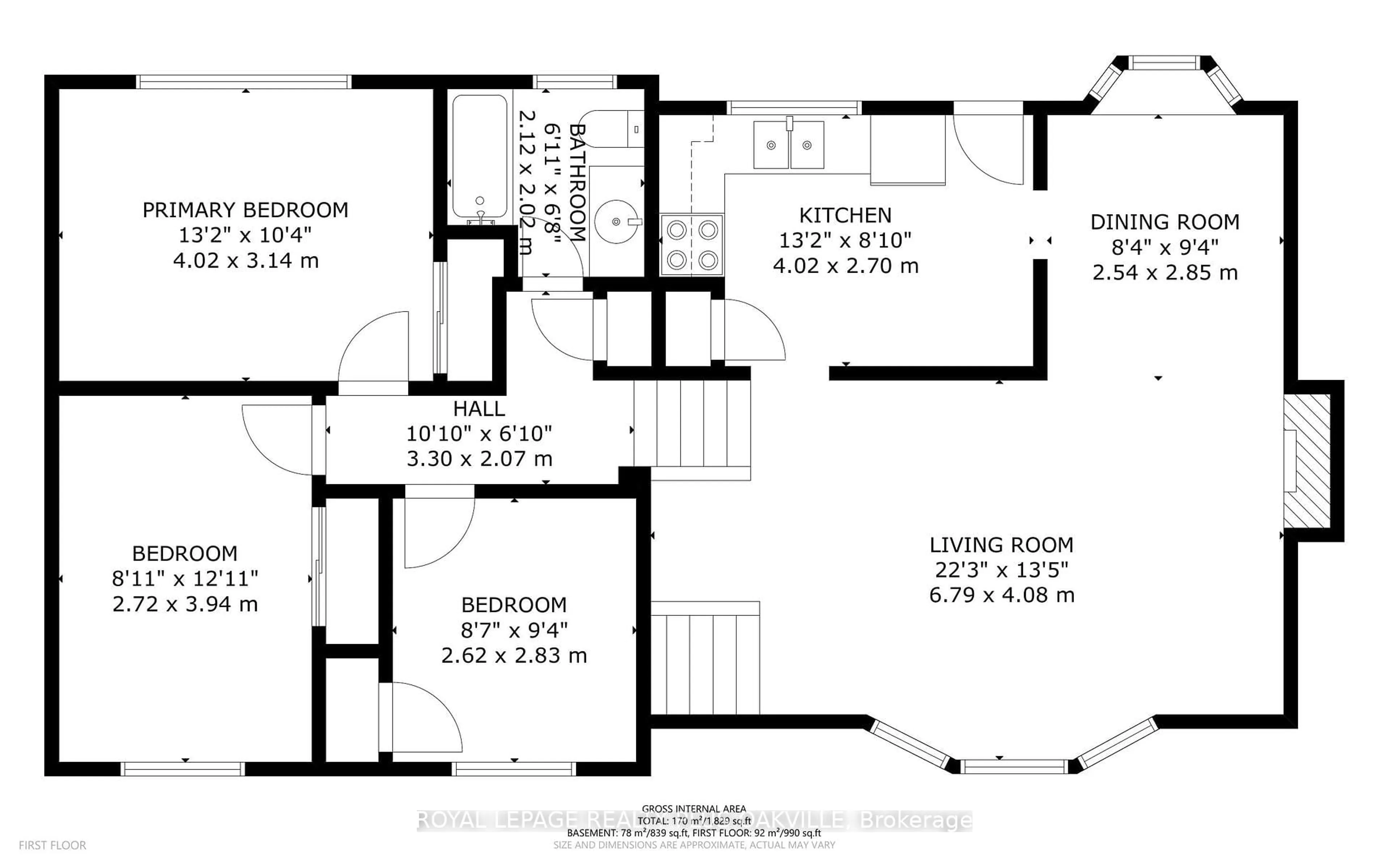 Floor plan for 227 Sandwell Dr, Oakville Ontario L6L 4P3
