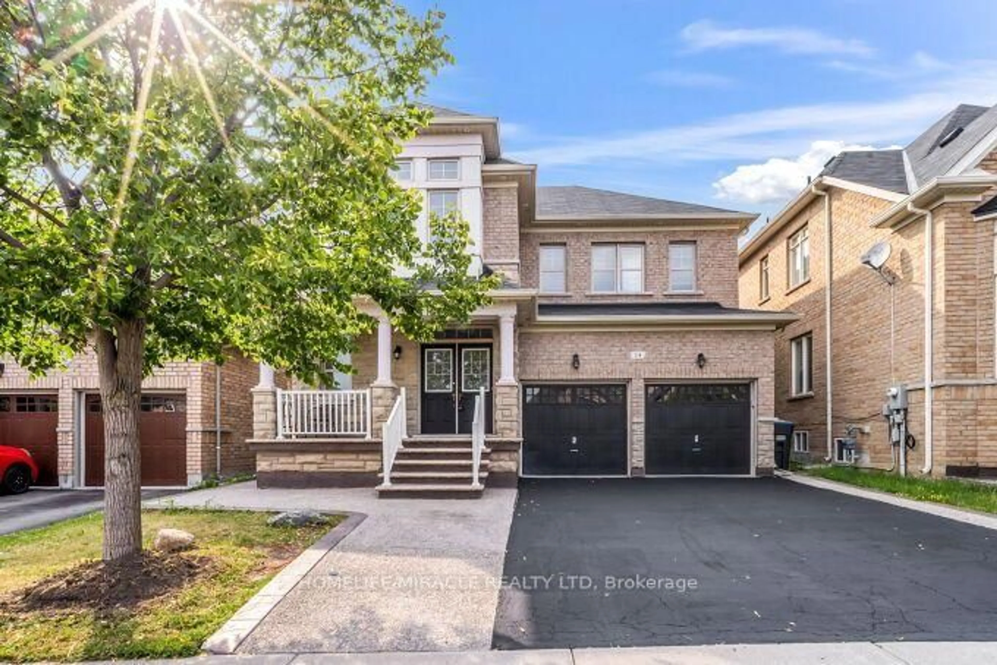 Home with brick exterior material, street for 14 Bonnie Braes Dr, Brampton Ontario L6Y 0X4