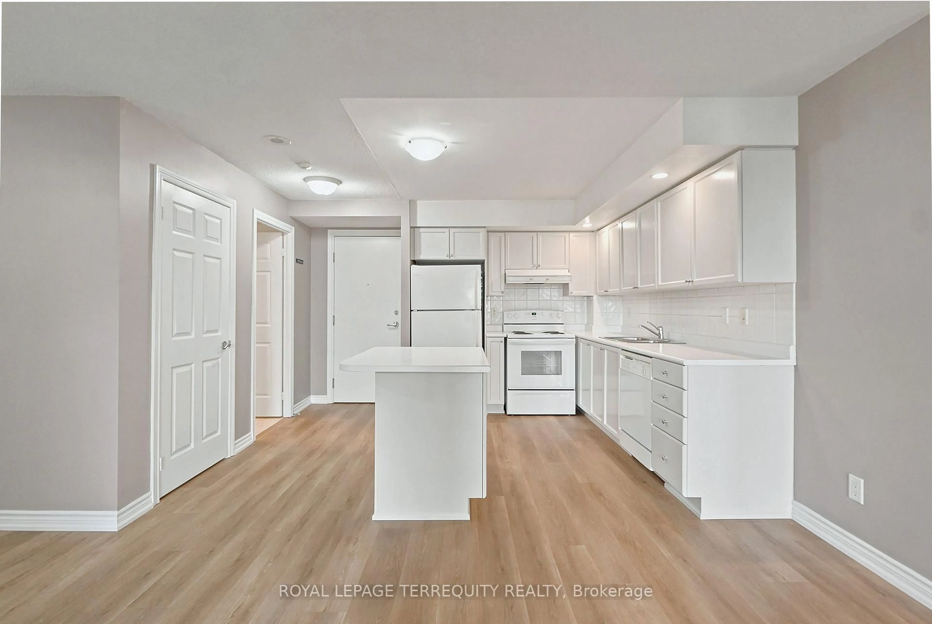 Open concept kitchen, unknown for 5229 Dundas St #405, Toronto Ontario M9B 6L9