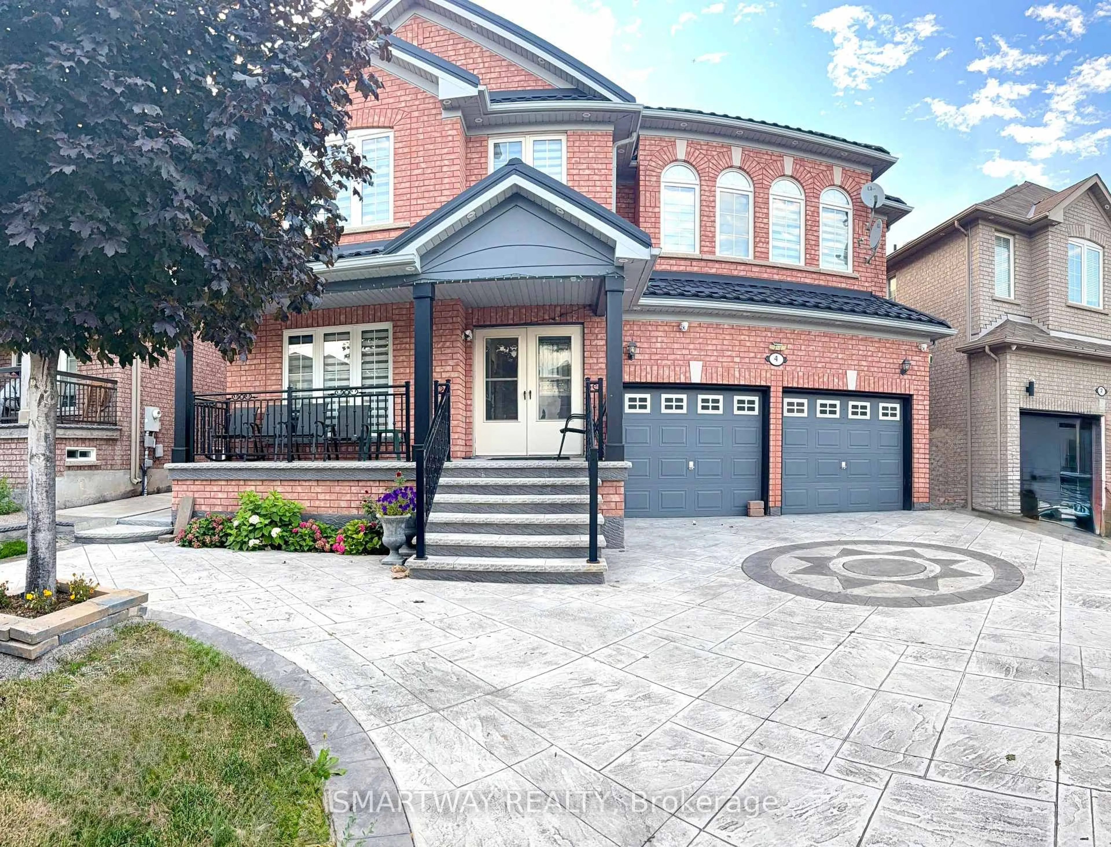 Home with brick exterior material, street for 4 Blazing Star Dr, Brampton Ontario L6R 3E5