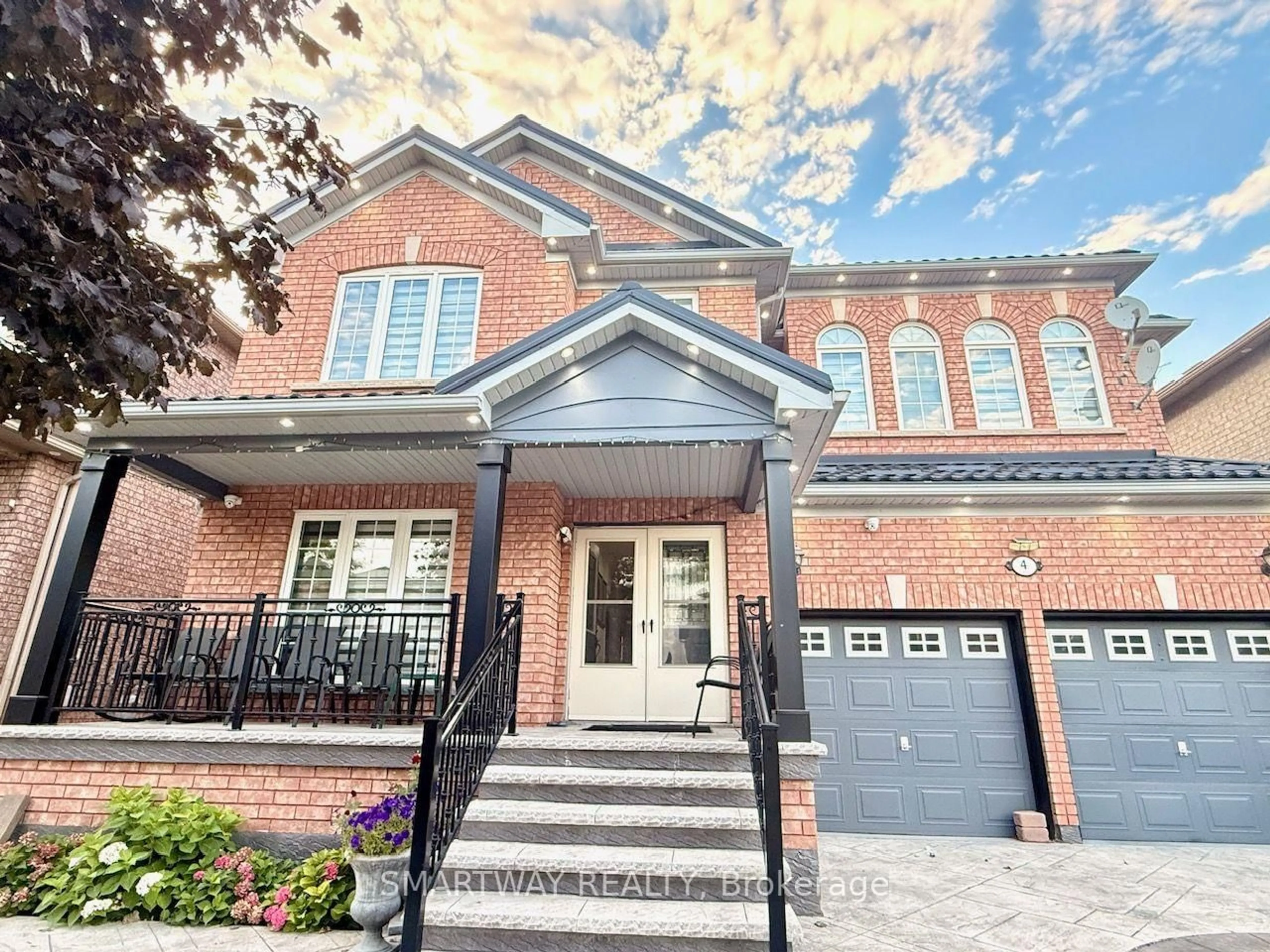 Home with brick exterior material, street for 4 Blazing Star Dr, Brampton Ontario L6R 3E5