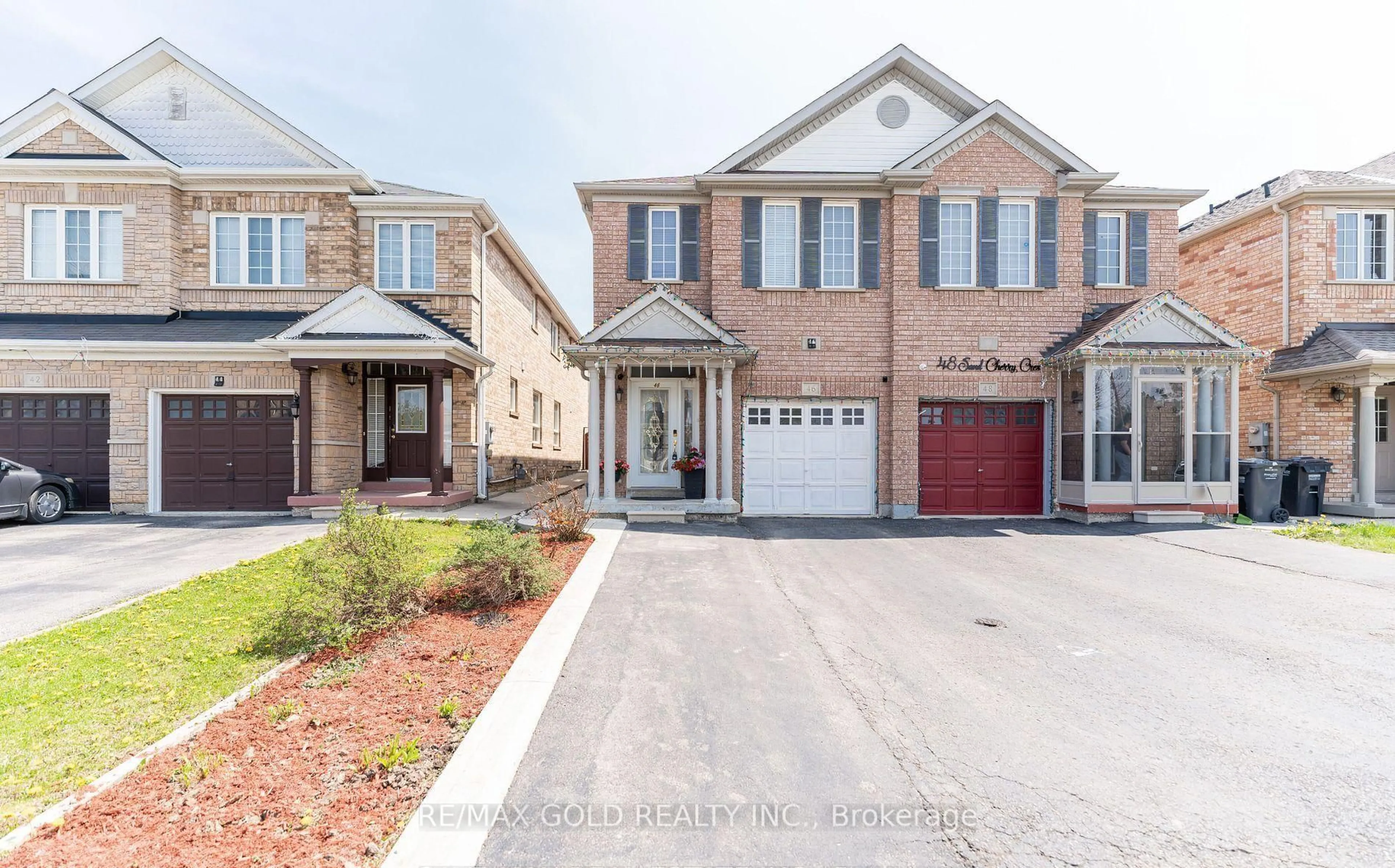 Home with brick exterior material, street for 46 Sand Cherry Cres, Brampton Ontario L6R 3B1