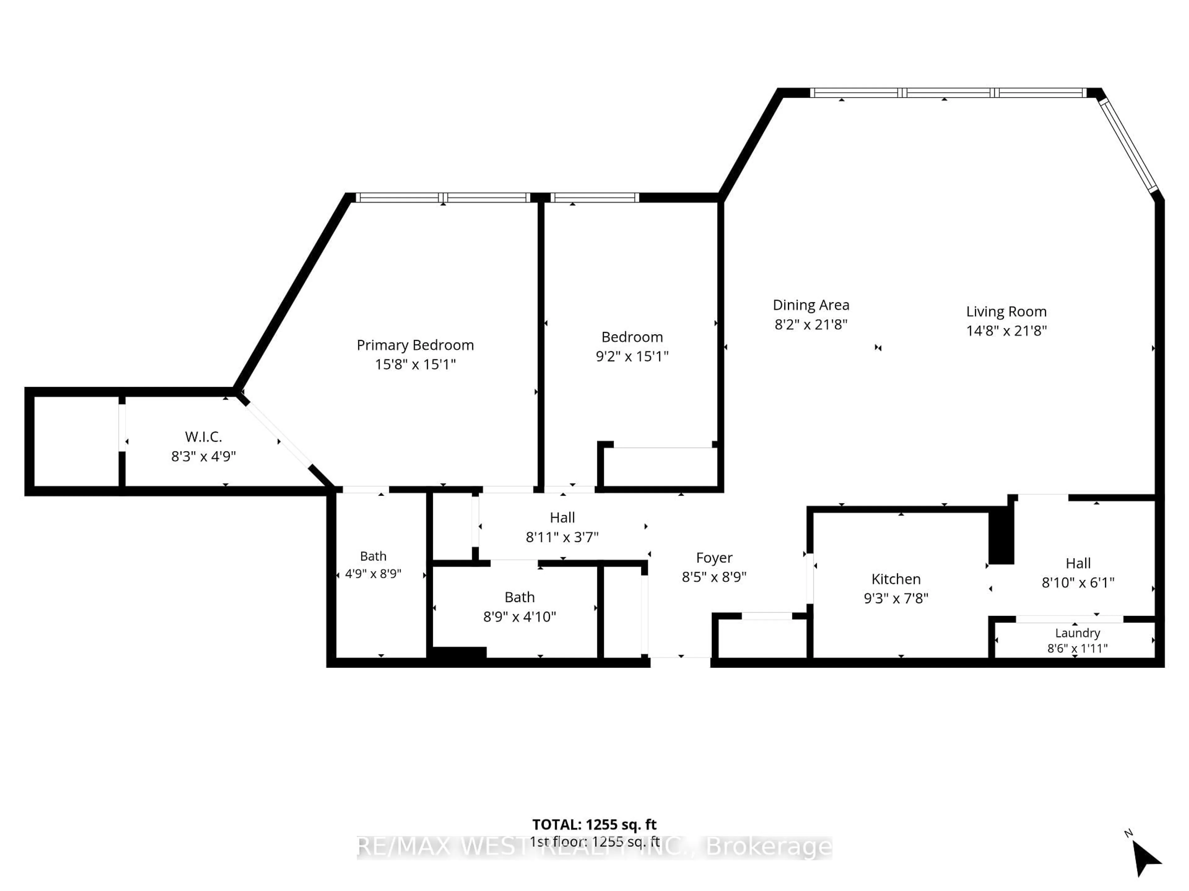 Floor plan for 1300 Bloor St #504, Mississauga Ontario L4Y 3Z2