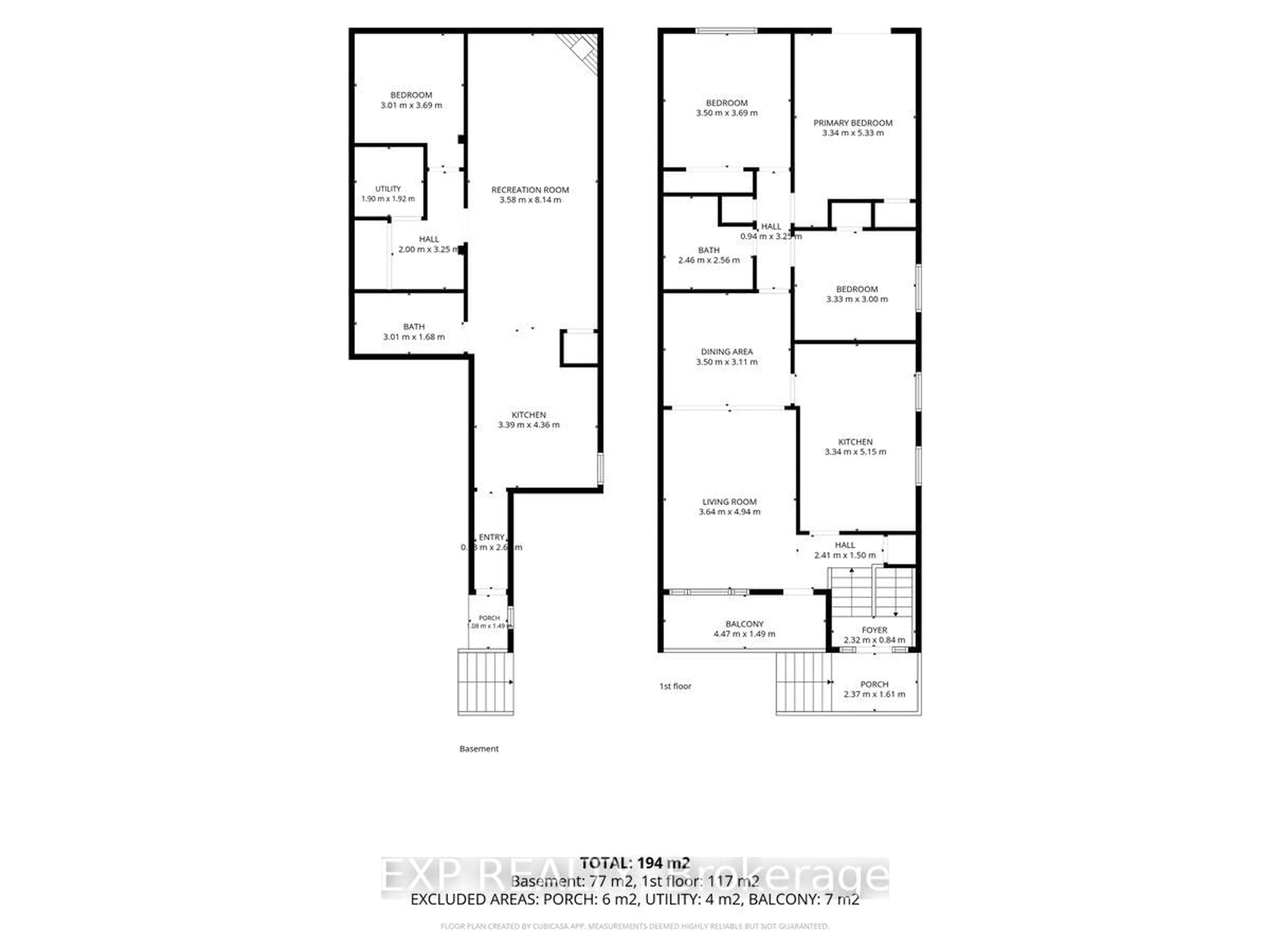 Floor plan for 39 Prouse Dr, Brampton Ontario L6V 3A3