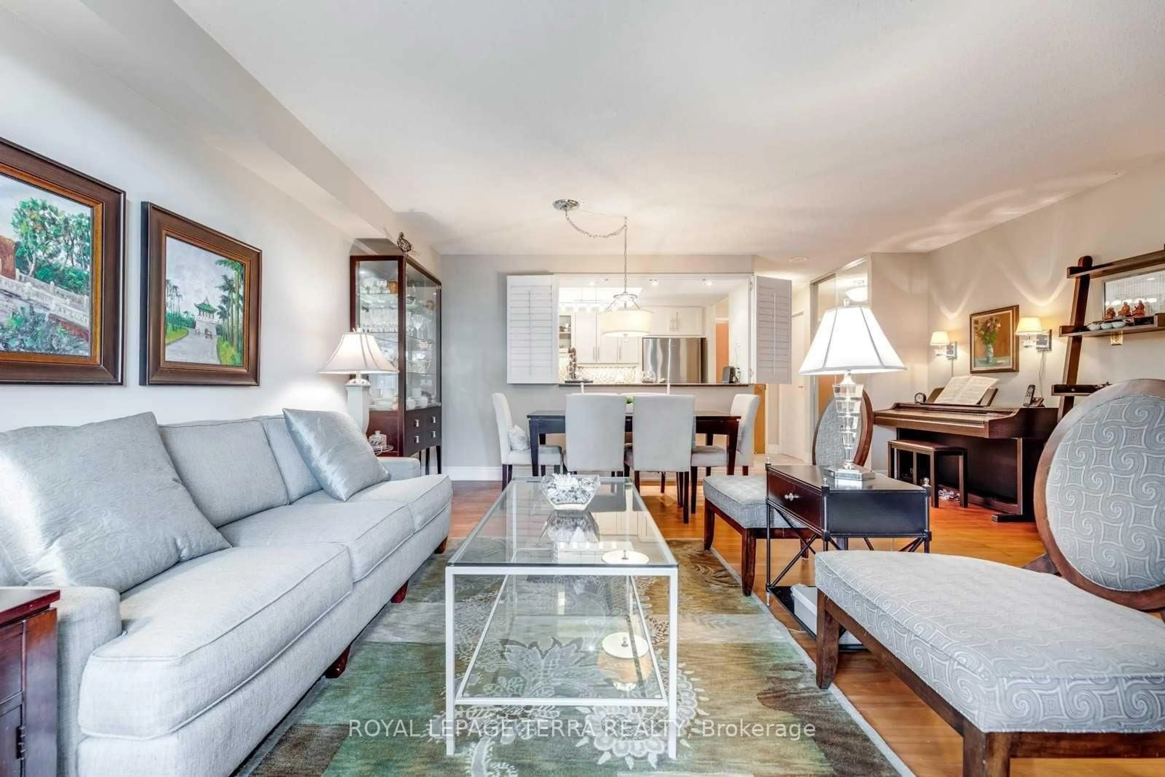 Living room with furniture, unknown for 300 Webb Dr #201, Mississauga Ontario L5B 3W3