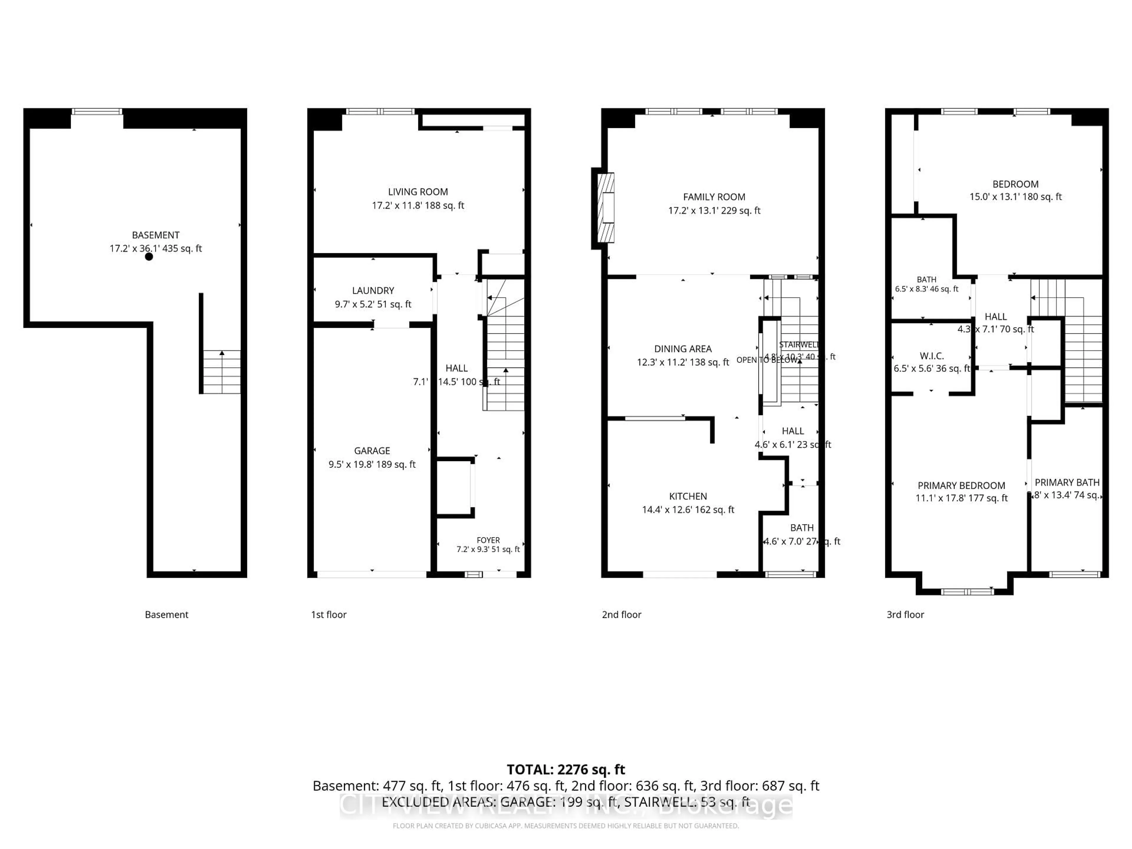Floor plan for 3170 Boxford Cres #5, Mississauga Ontario L5M 0X1