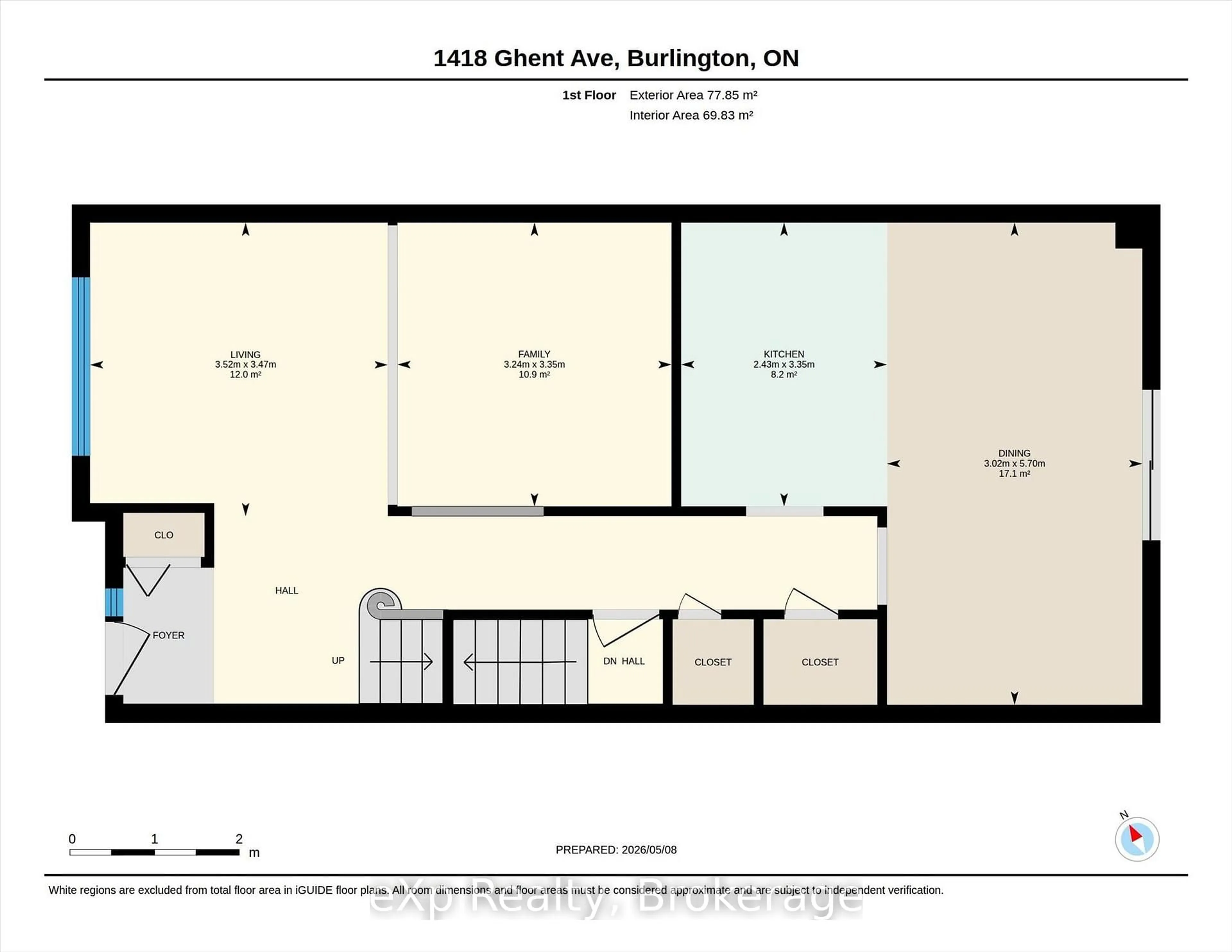 Floor plan for 1418 Ghent Ave, Burlington Ontario L7S 1W8