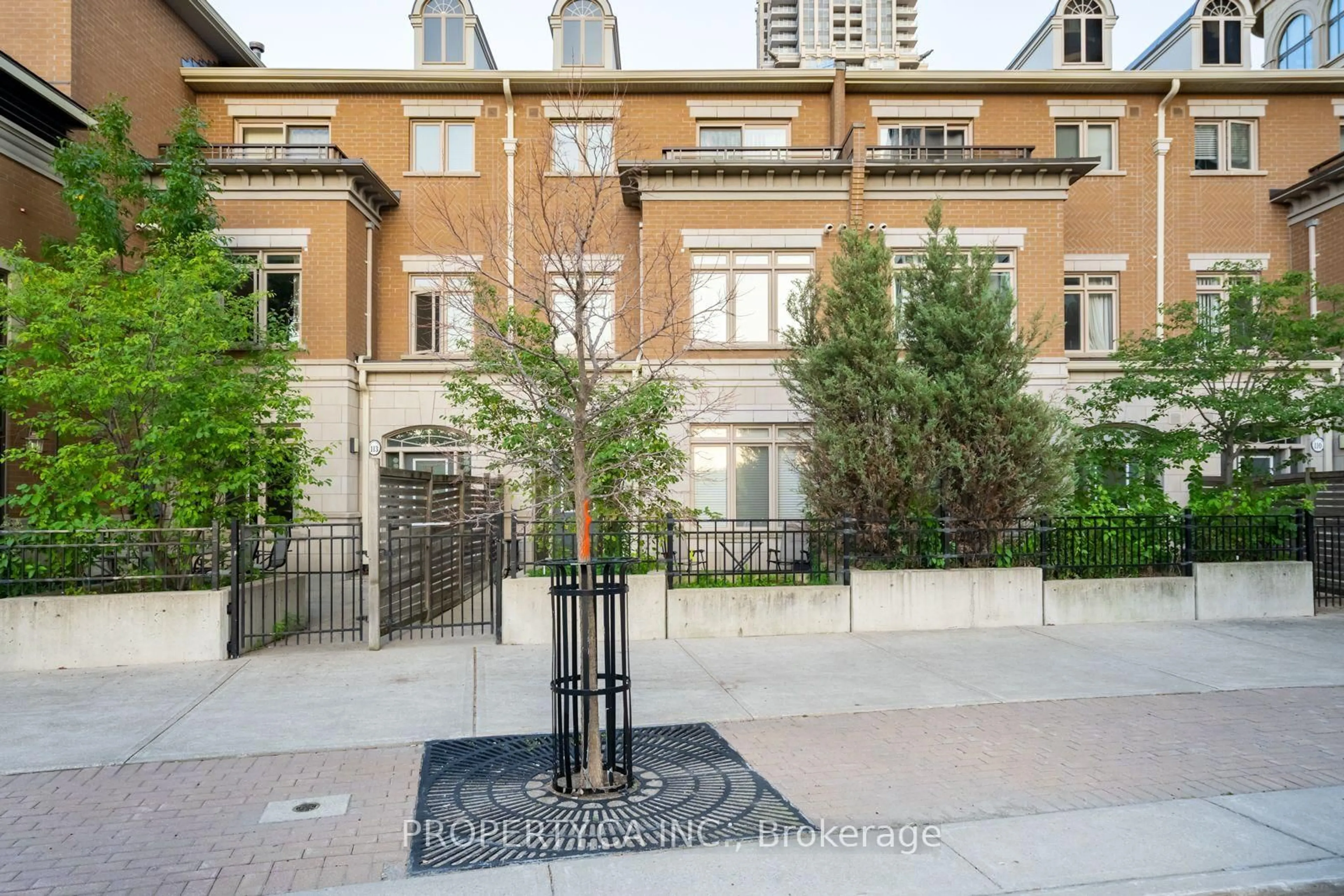 A pic from outside/outdoor area/front of a property/back of a property/a pic from drone, street for 383 Prince Of Wales Dr #112, Mississauga Ontario L5B 0C7