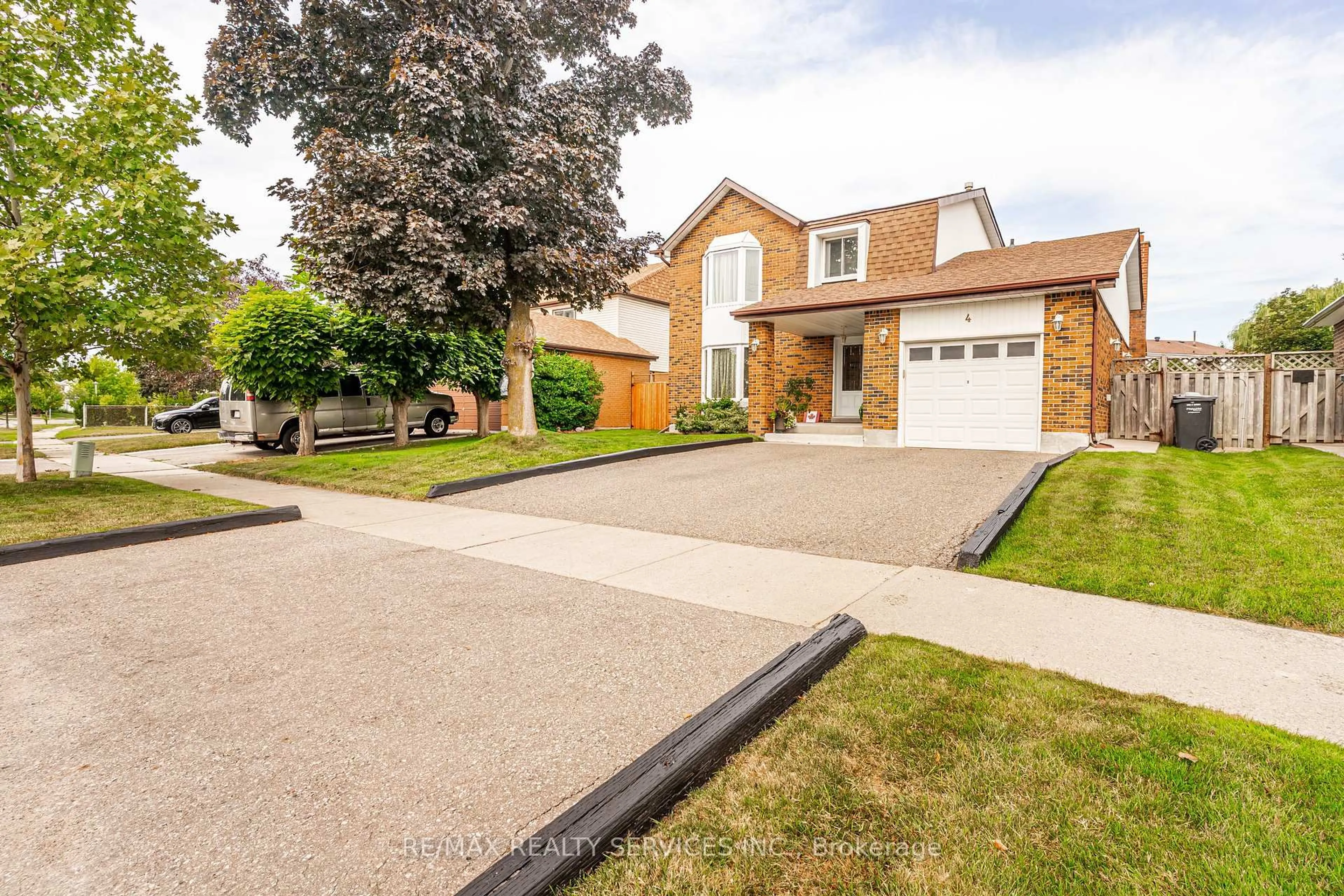 Home with brick exterior material, street for 4 Markham St, Brampton Ontario L6S 2X7