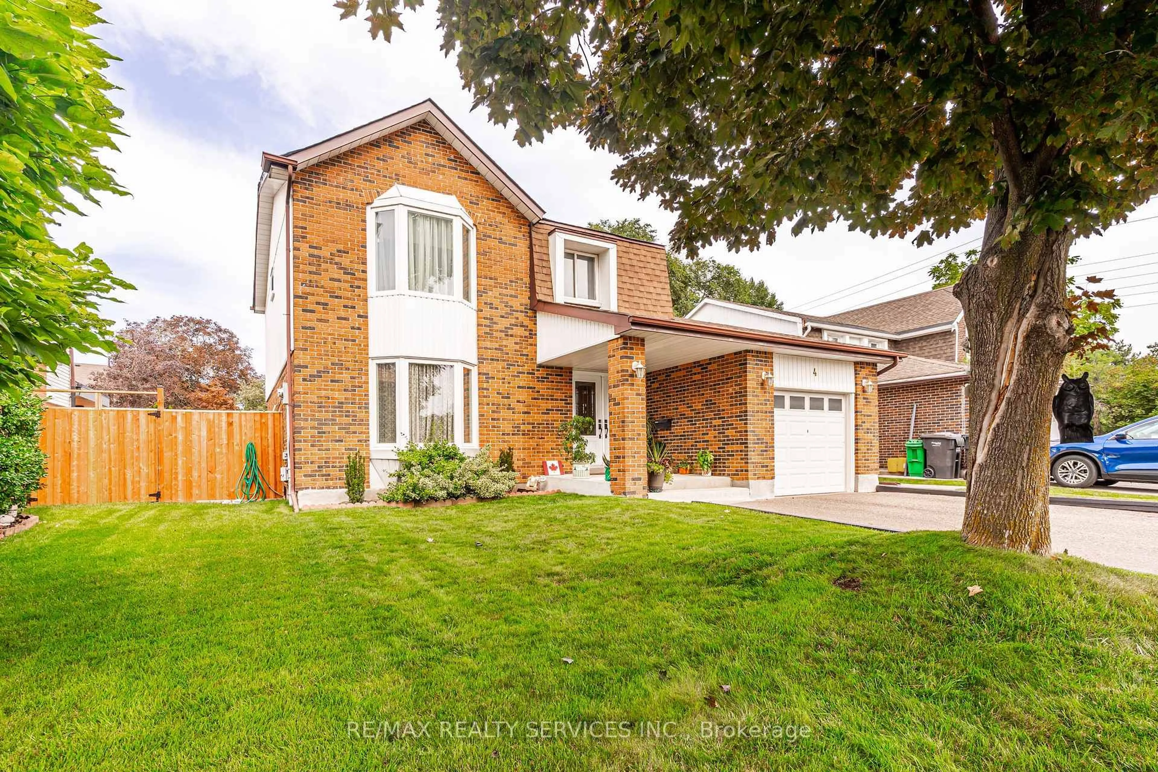Home with brick exterior material, street for 4 Markham St, Brampton Ontario L6S 2X7