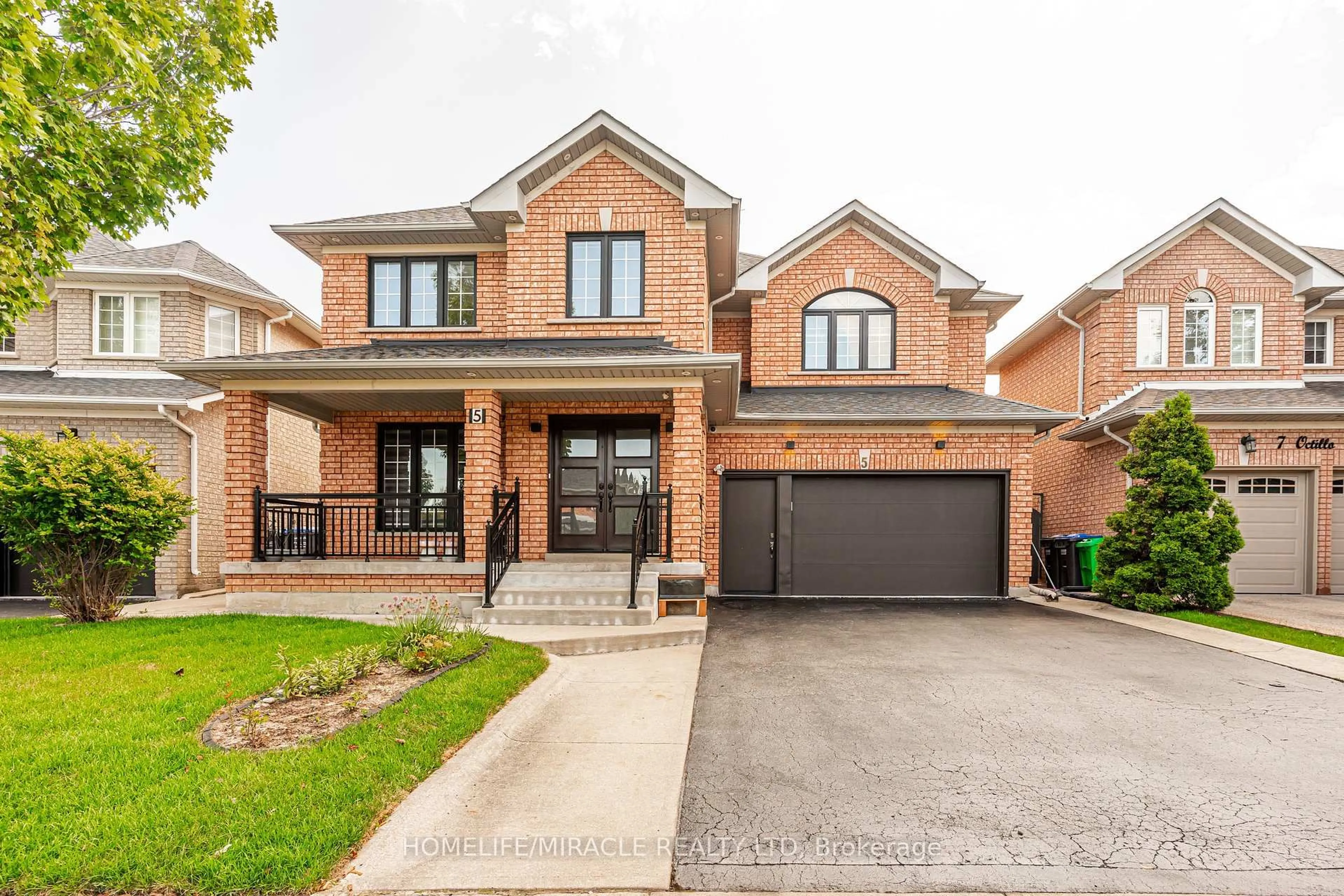 Home with brick exterior material, street for 5 Octillo Blvd, Brampton Ontario L6R 2P7